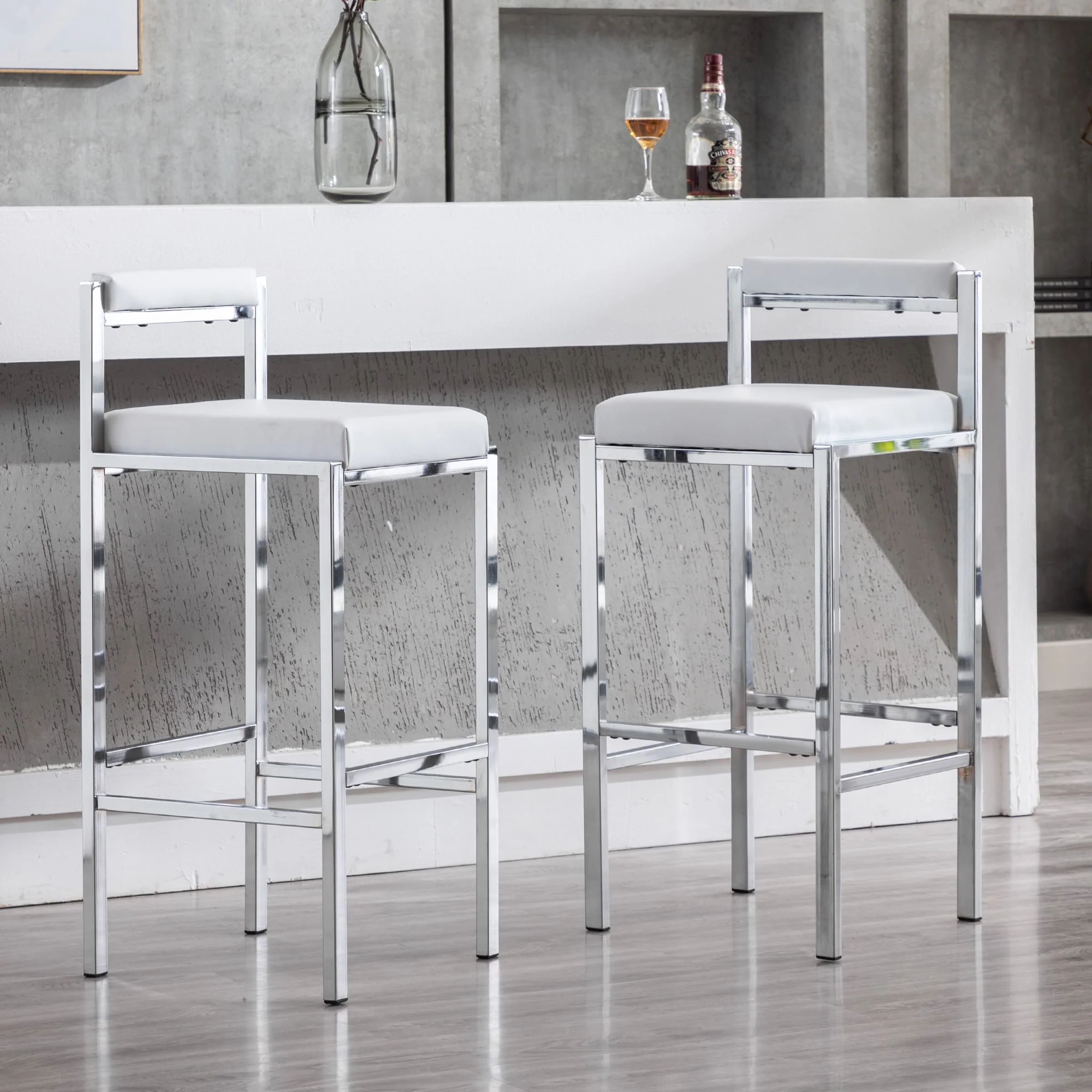 30"H Low Back Bar Stools Set of 2 - 5300BS - Image 21