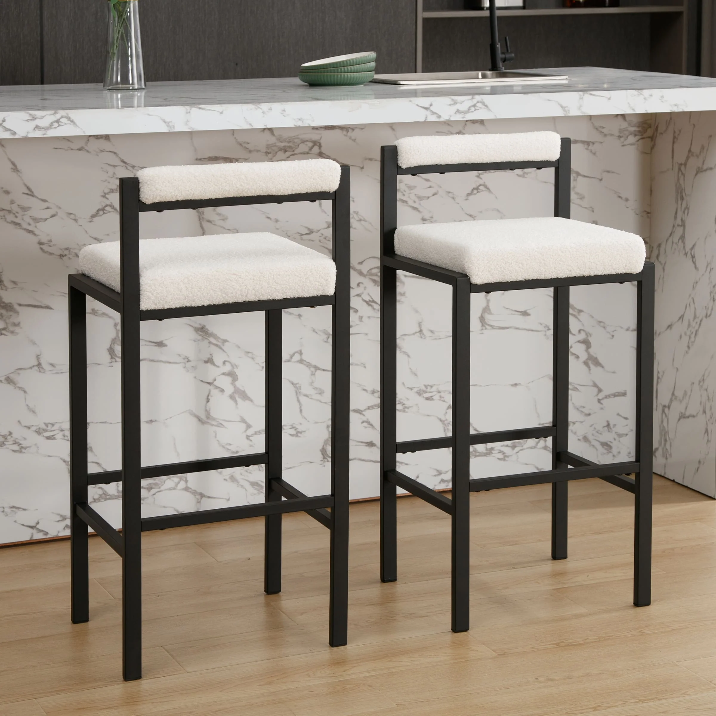 30"H Low Back Bar Stools Set of 2 - 5300BS - Image 29