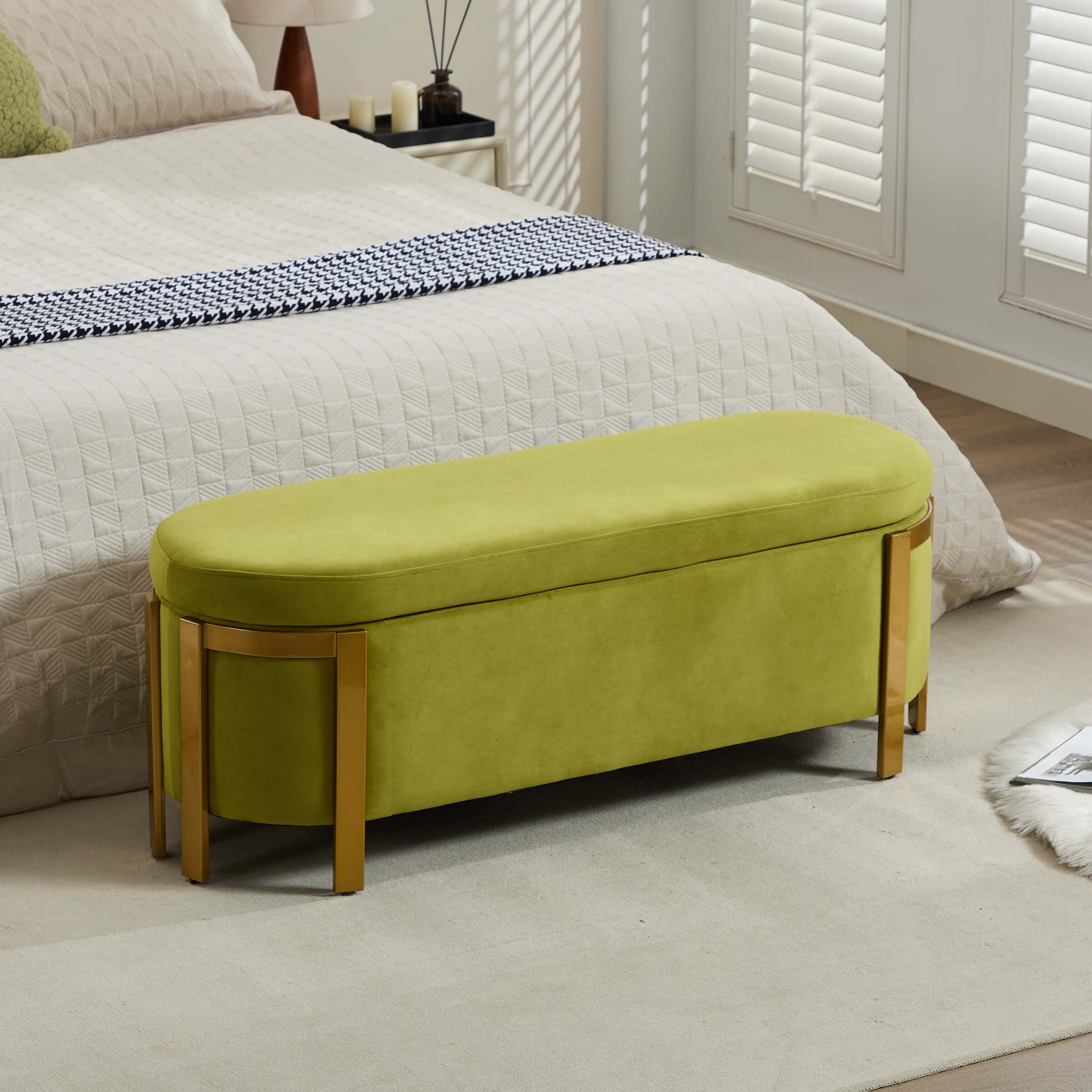 48”W Storage Bench Ottoman End of Bed - 5001BH - Image 10