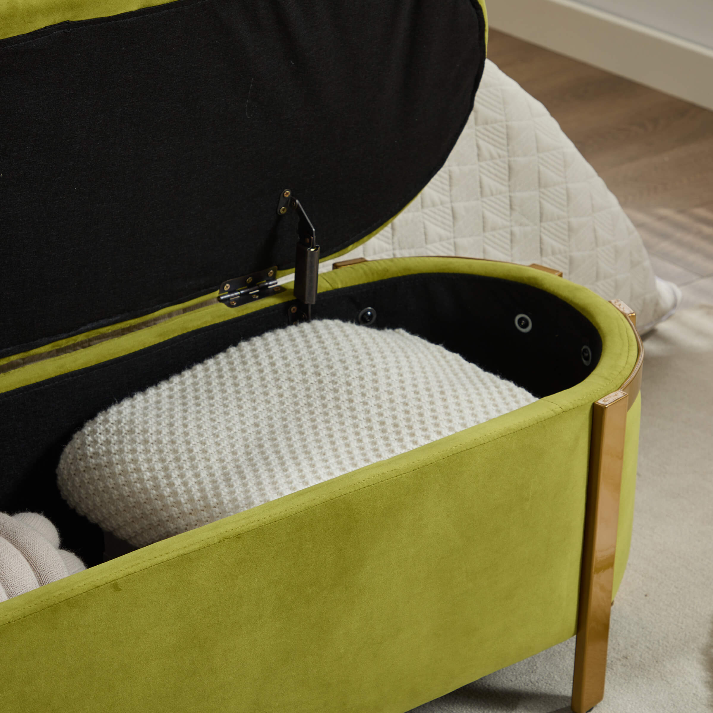 48”W Storage Bench Ottoman End of Bed - 5001BH - Image 15