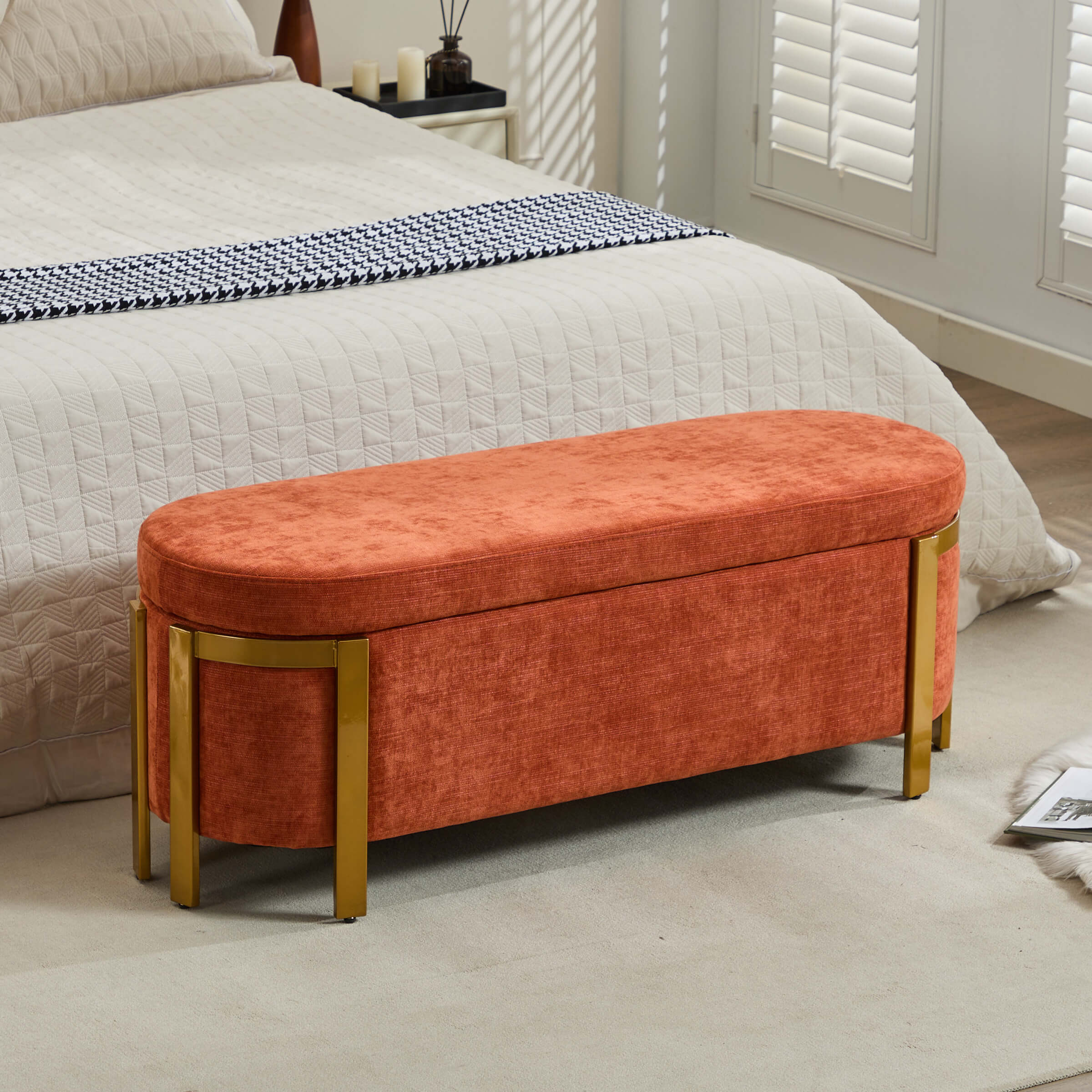 48”W Storage Bench Ottoman End of Bed - 5001BH - Image 19