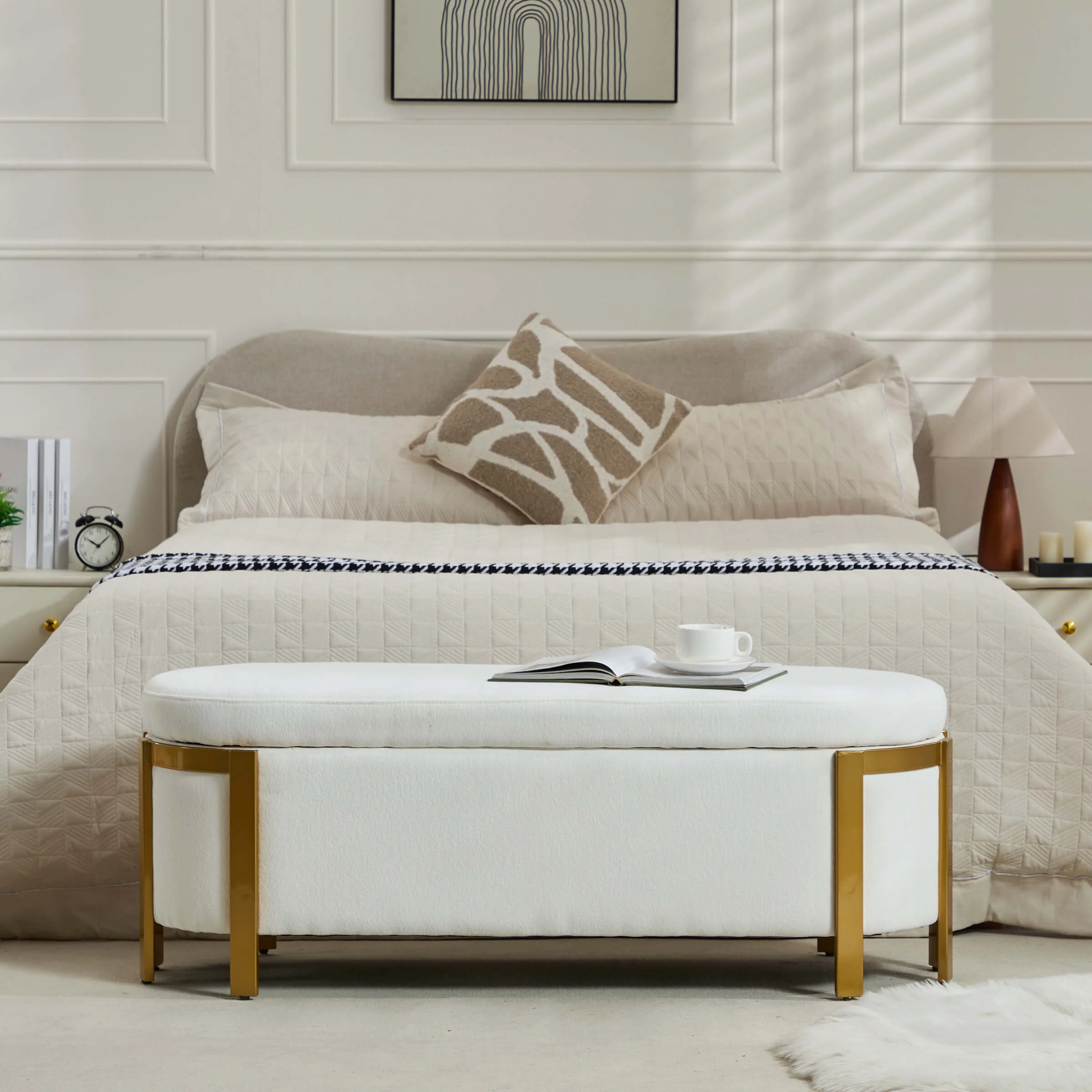 48”W Storage Bench Ottoman End of Bed - 5001BH - Image 28