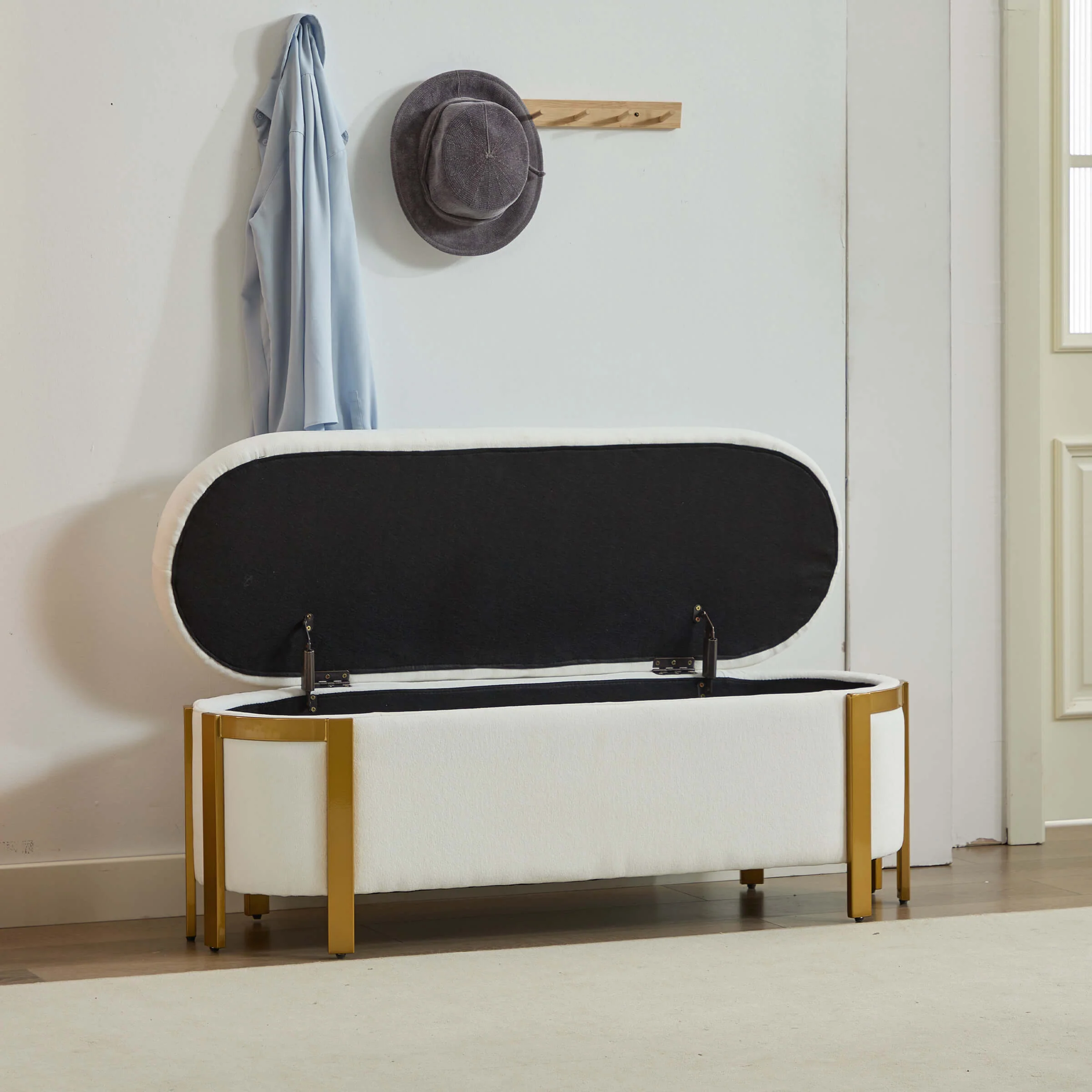 48”W Storage Bench Ottoman End of Bed - 5001BH - Image 29