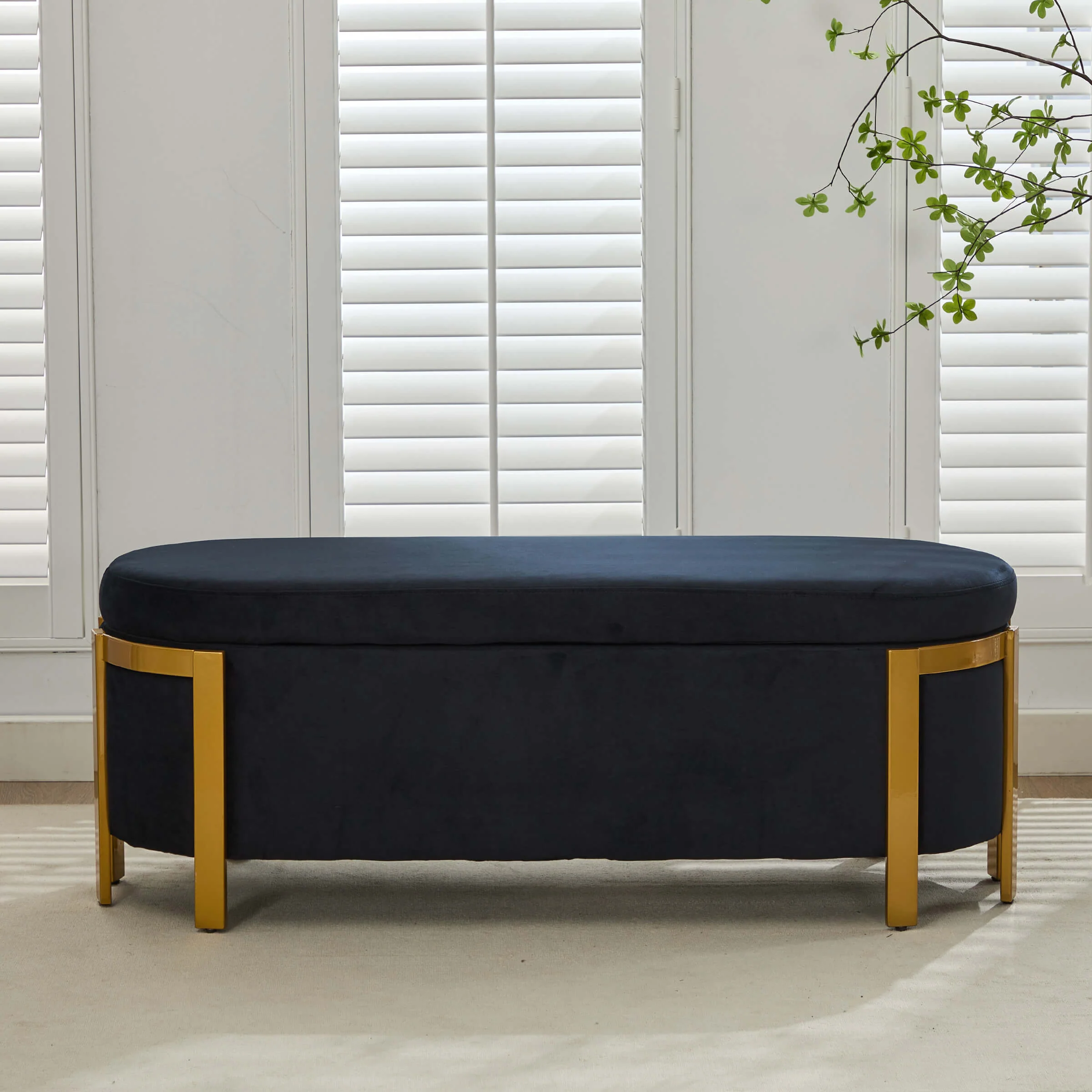 48”W Storage Bench Ottoman End of Bed - 5001BH - Image 36