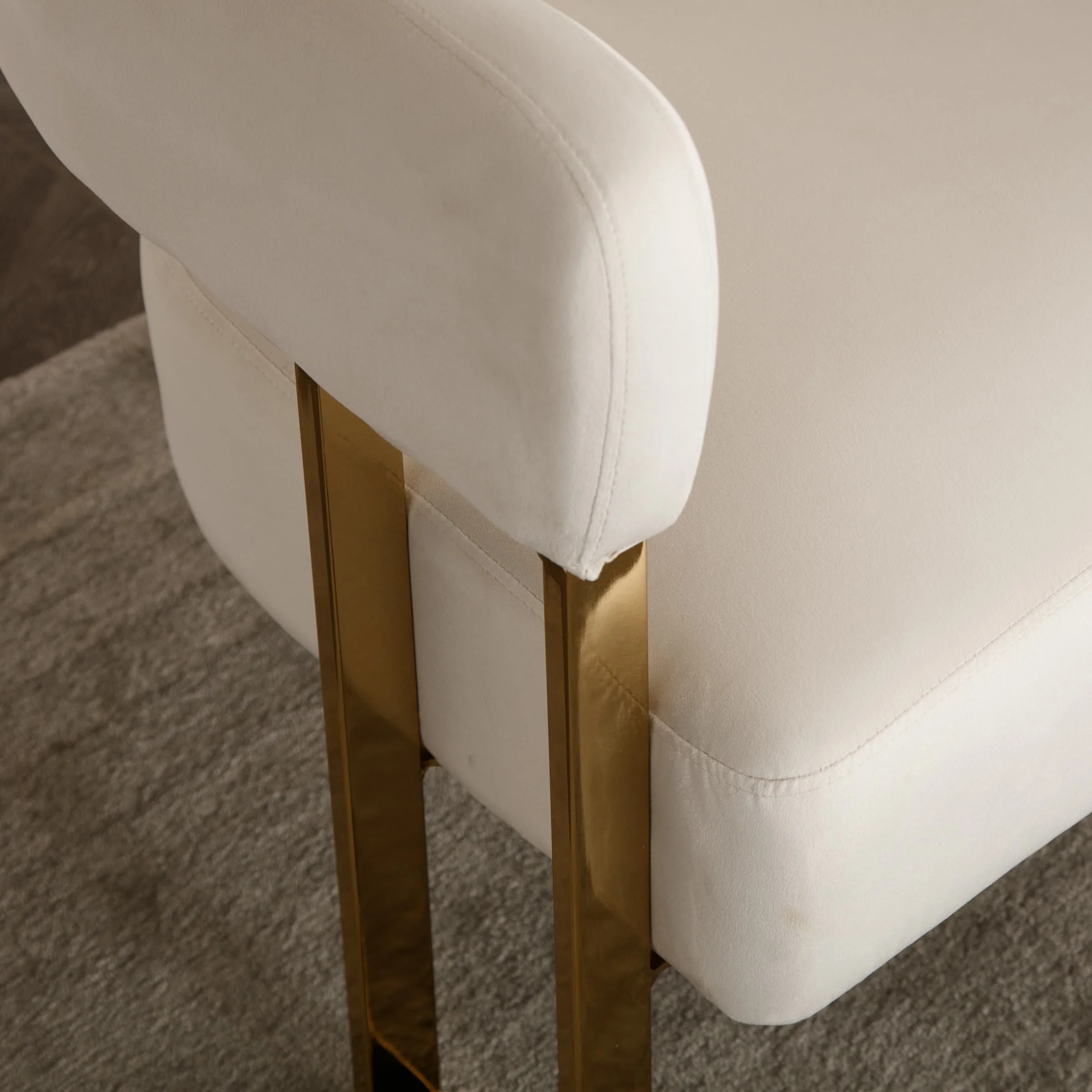 Barrel Chair with Gold Metal Legs 1 PCS - 72005AC - Image 24