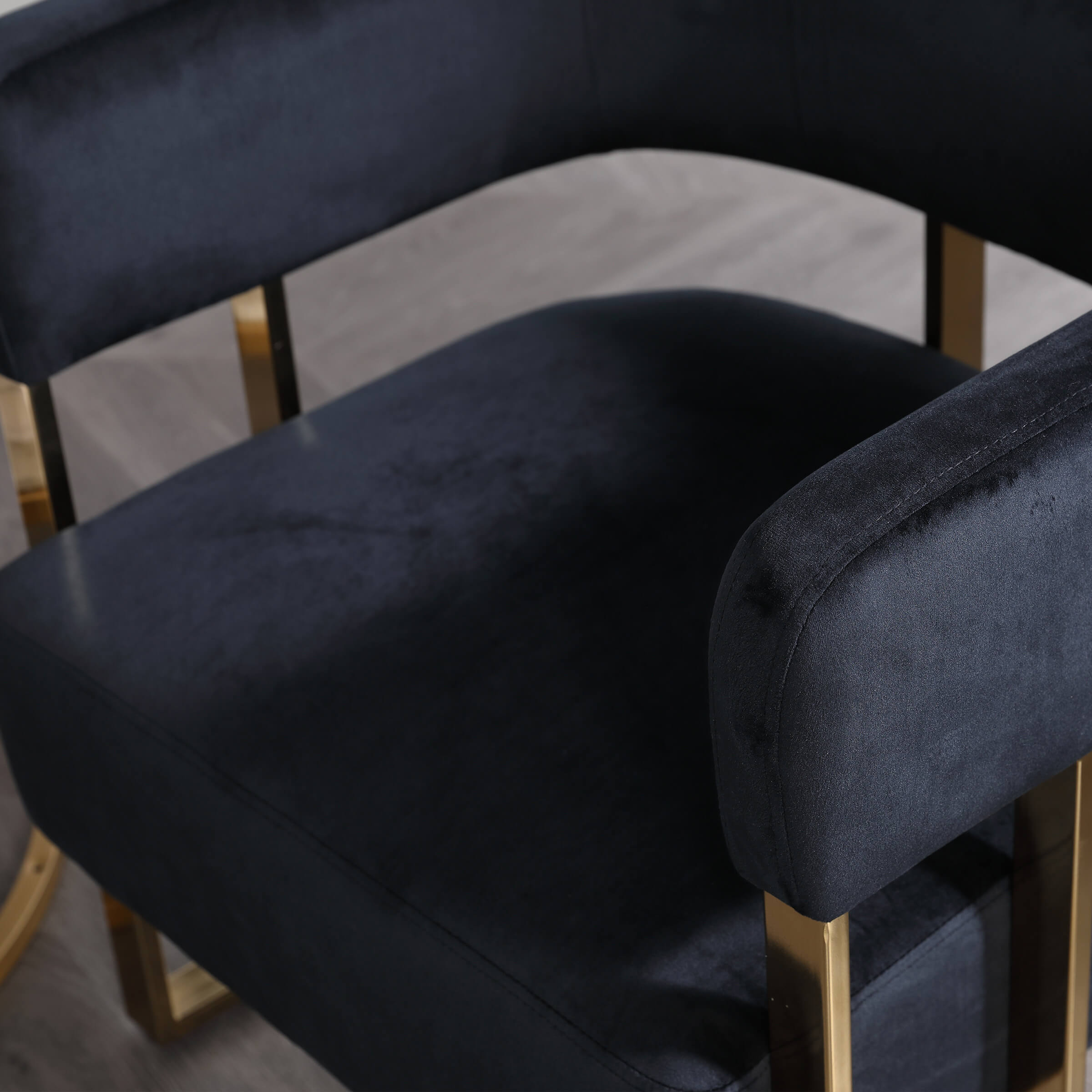Barrel Chair with Gold Metal Legs 1 PCS - 72005AC - Image 31
