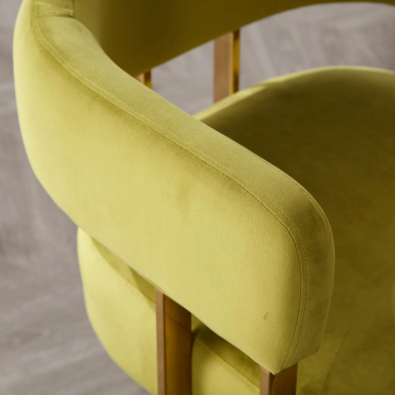 Barrel Chair with Gold Metal Legs 1 PCS - 72005AC - Image 6