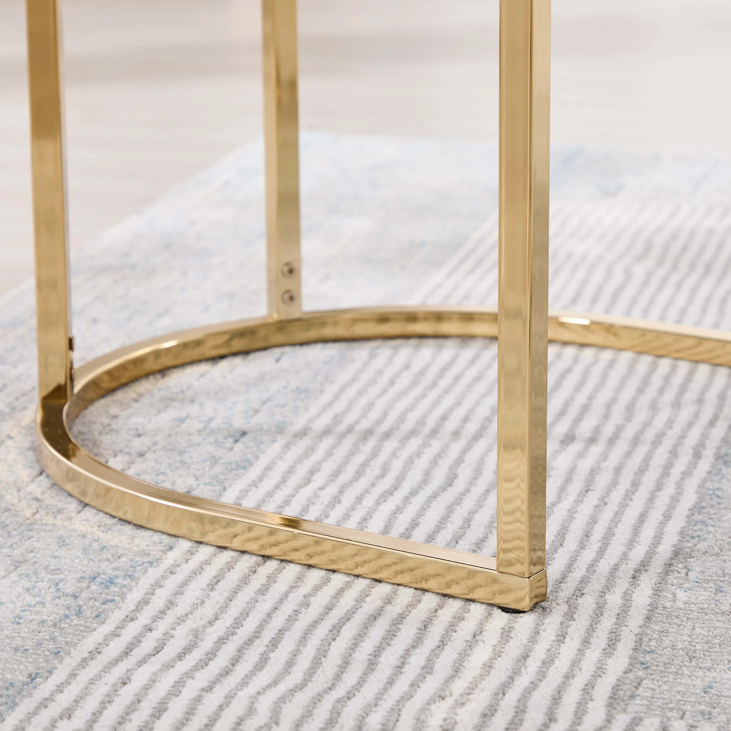 Armless Gold Legs Dinning Chairs Set of 2- 9067DC - Image 11
