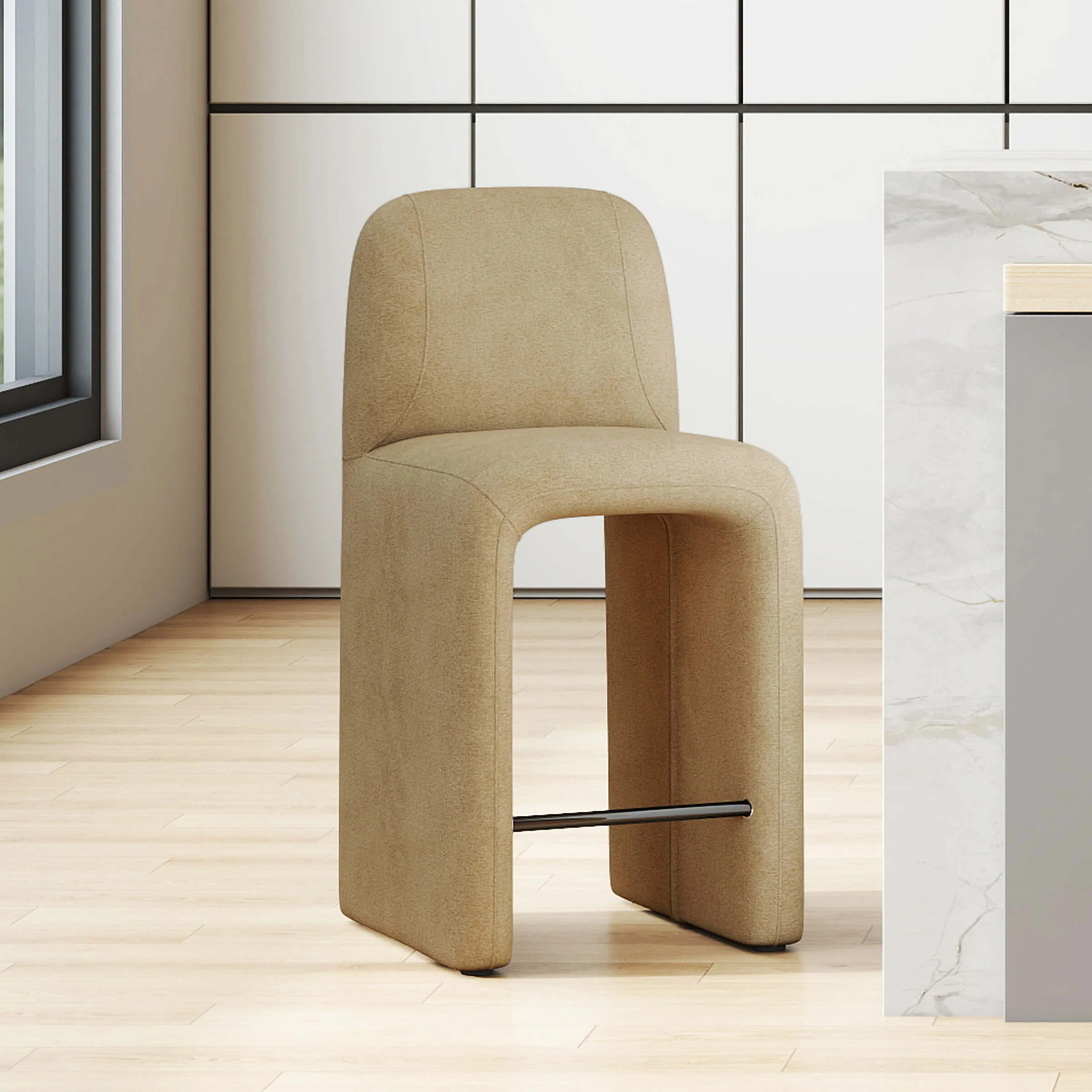 Bohemian Bar Stool with Footrest - 6049CS - Image 10