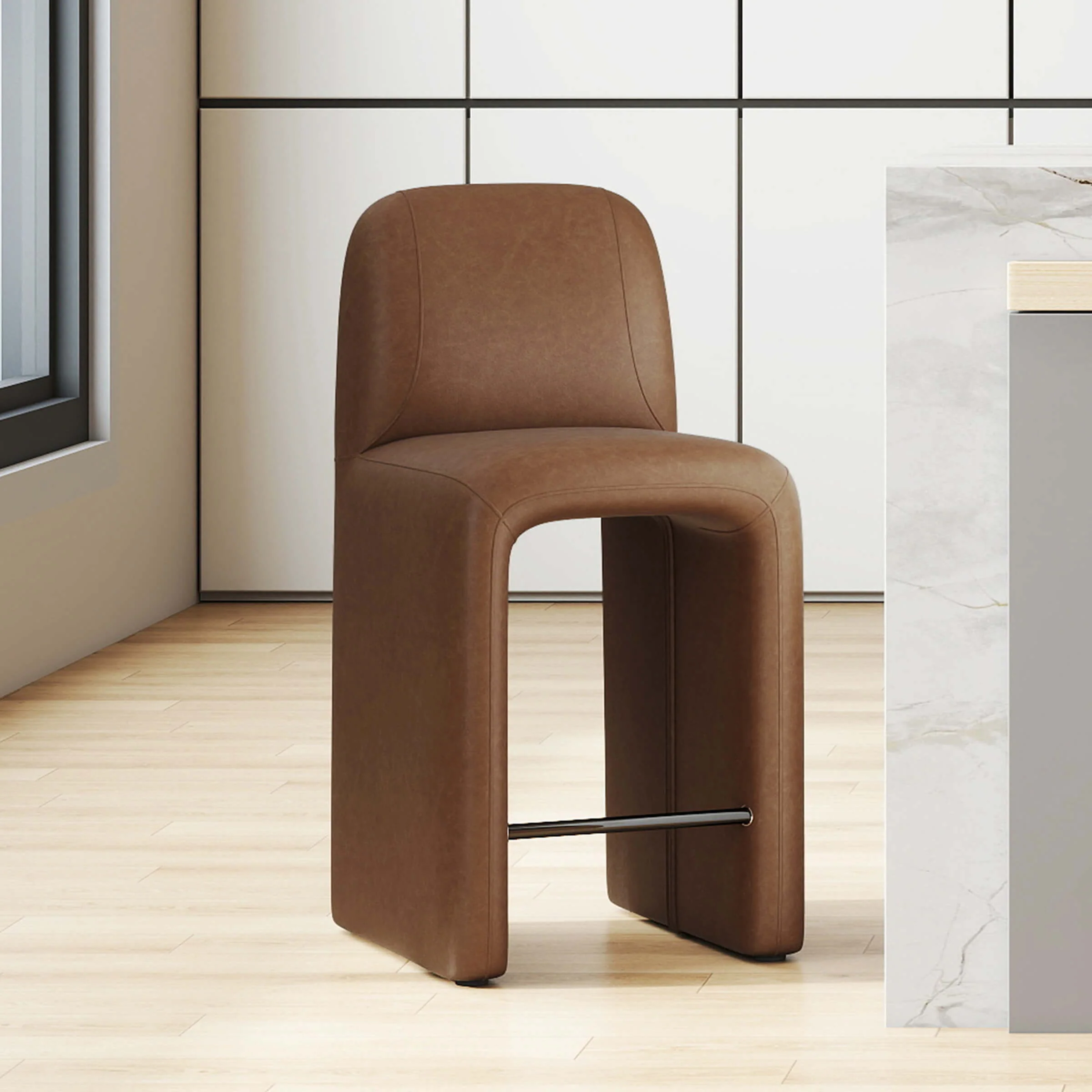 Bohemian Bar Stool with Footrest - 6049CS - Image 19