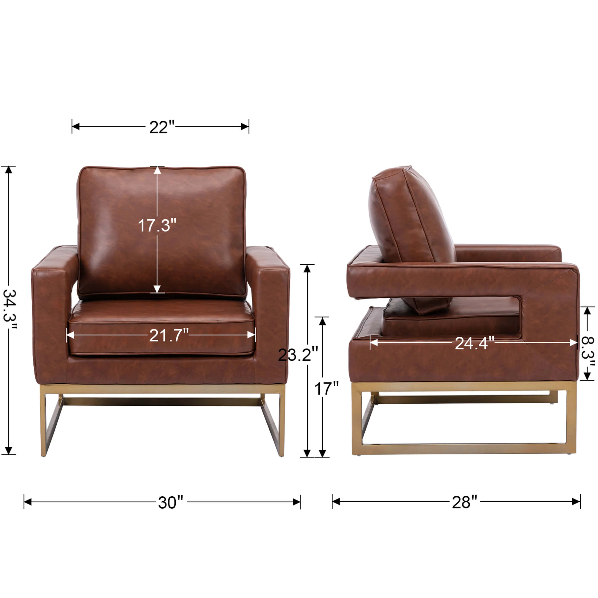 Elegant Accent Chair 1 PCS - 20530AC - Image 6
