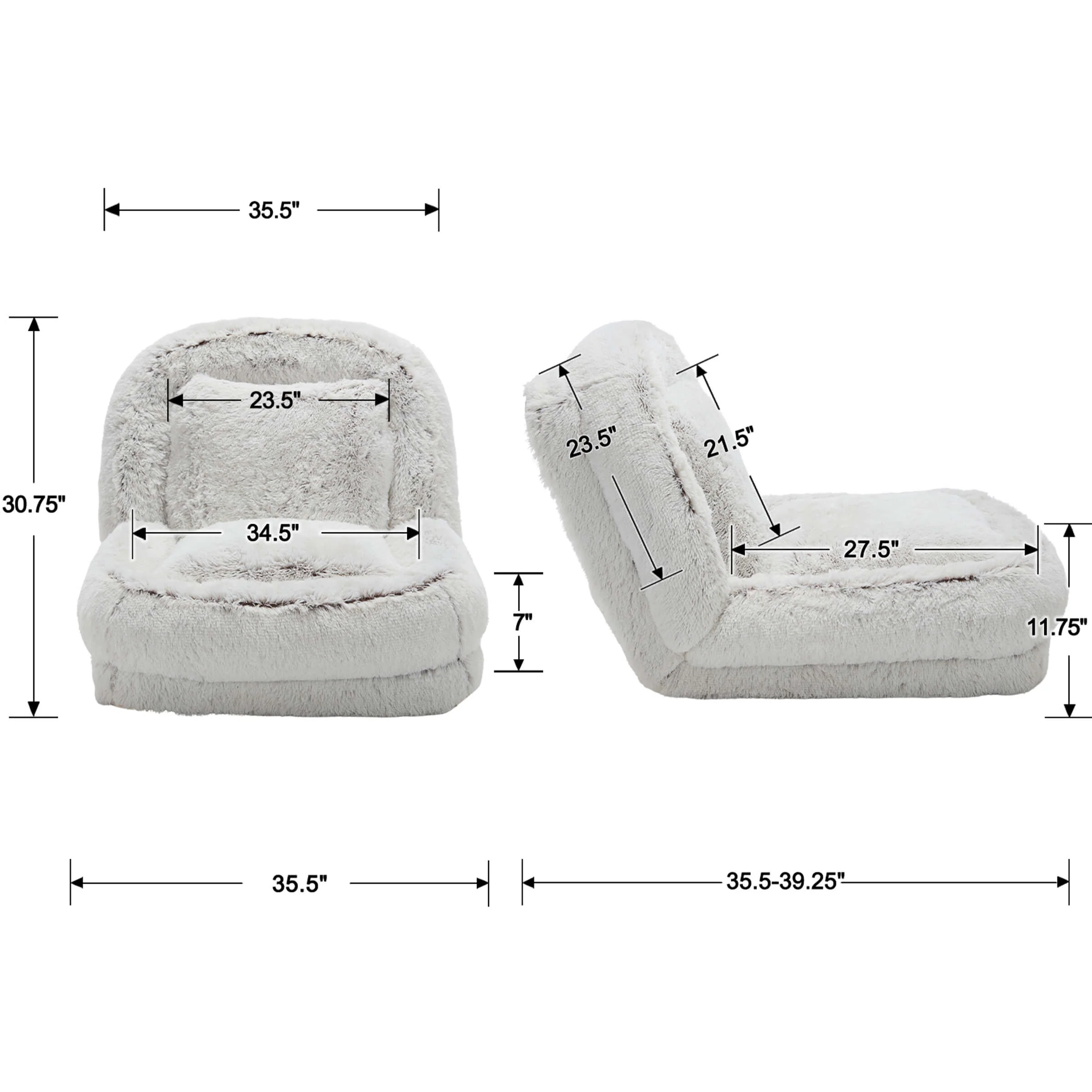 Giant Folding Lazy Floor Lounger Sofa - 0240SF - Image 8