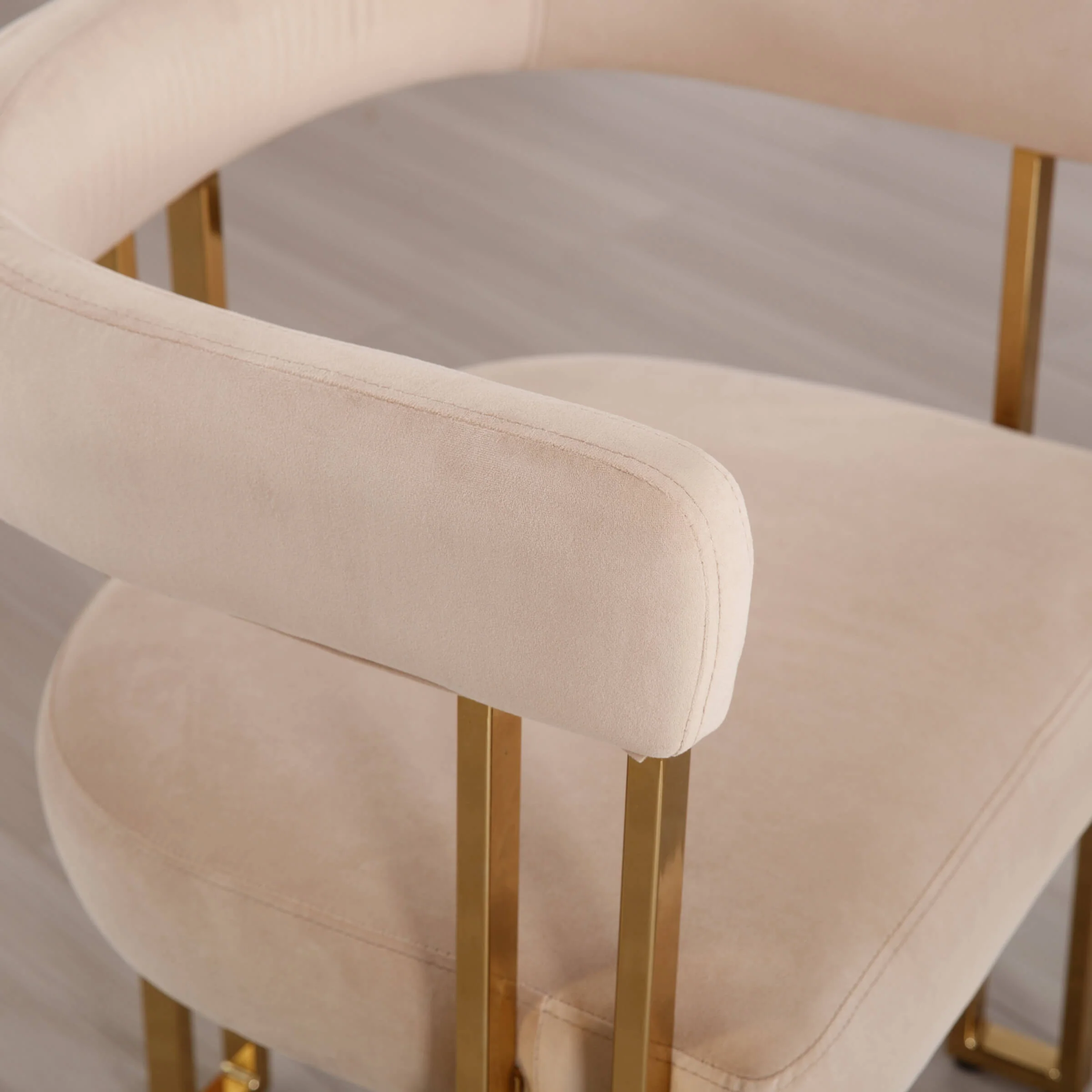 Gold Metal Legs Dining Chairs Set of 2 - 73004DC - Image 21