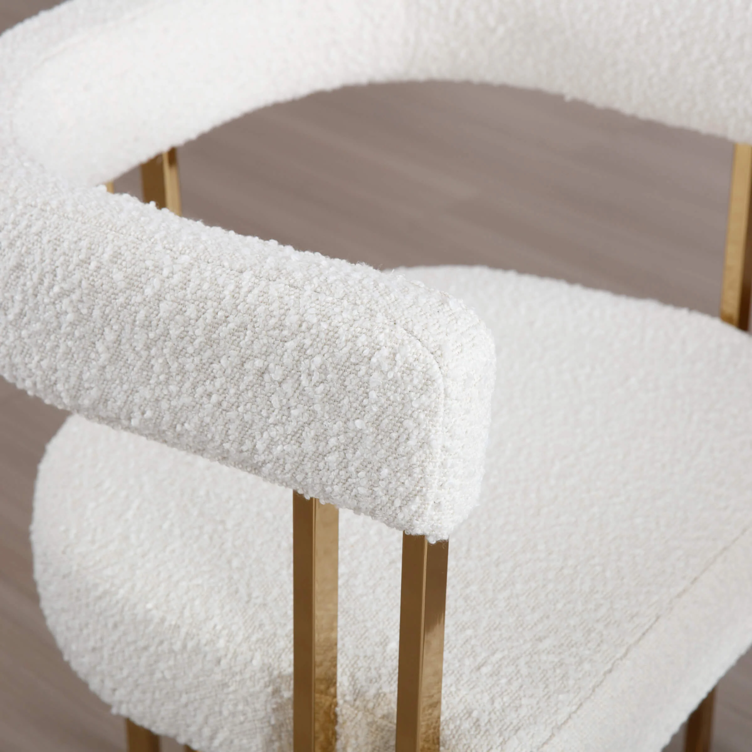 Gold Metal Legs Dining Chairs Set of 2 - 73004DC - Image 5