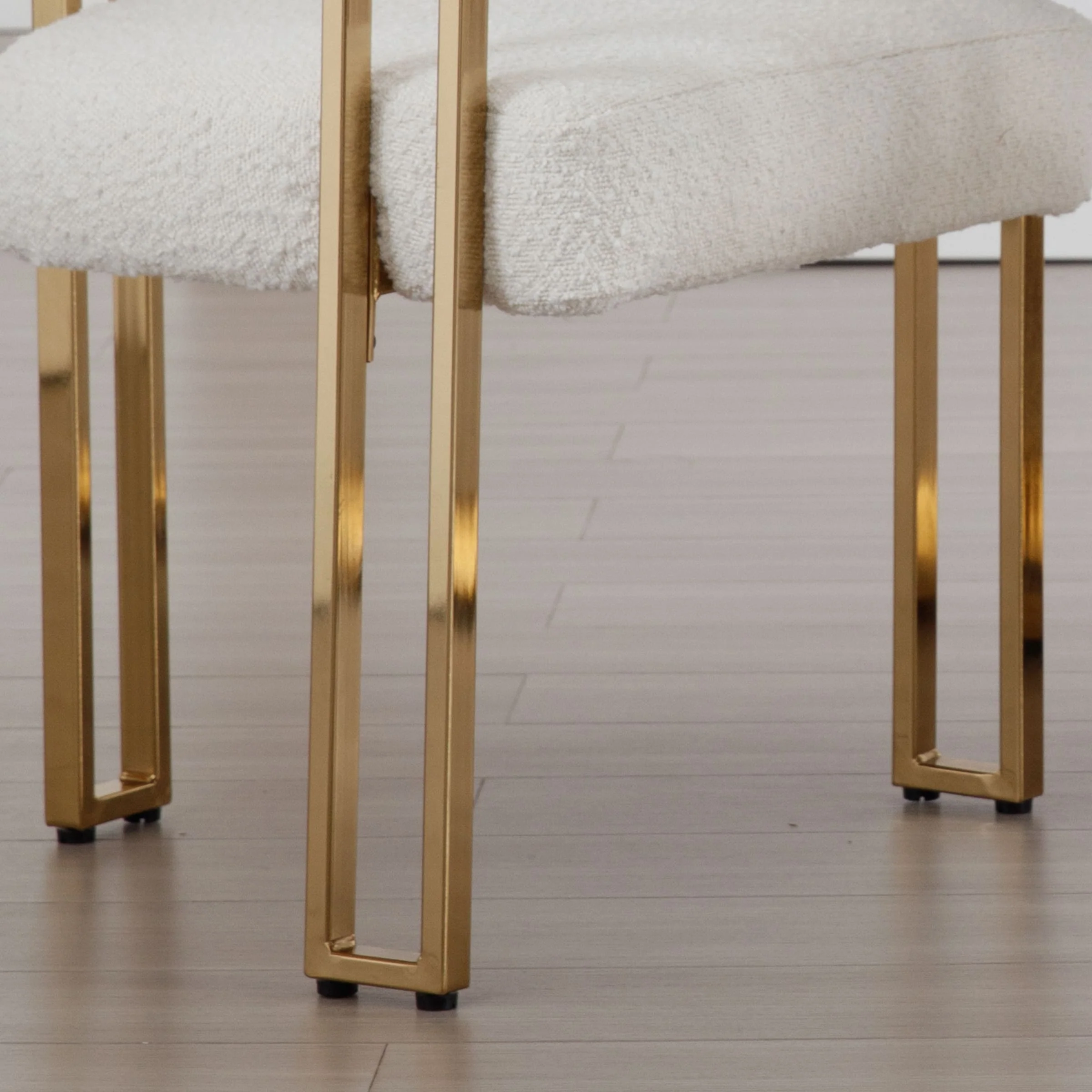 Gold Metal Legs Dining Chairs Set of 2 - 73004DC - Image 8