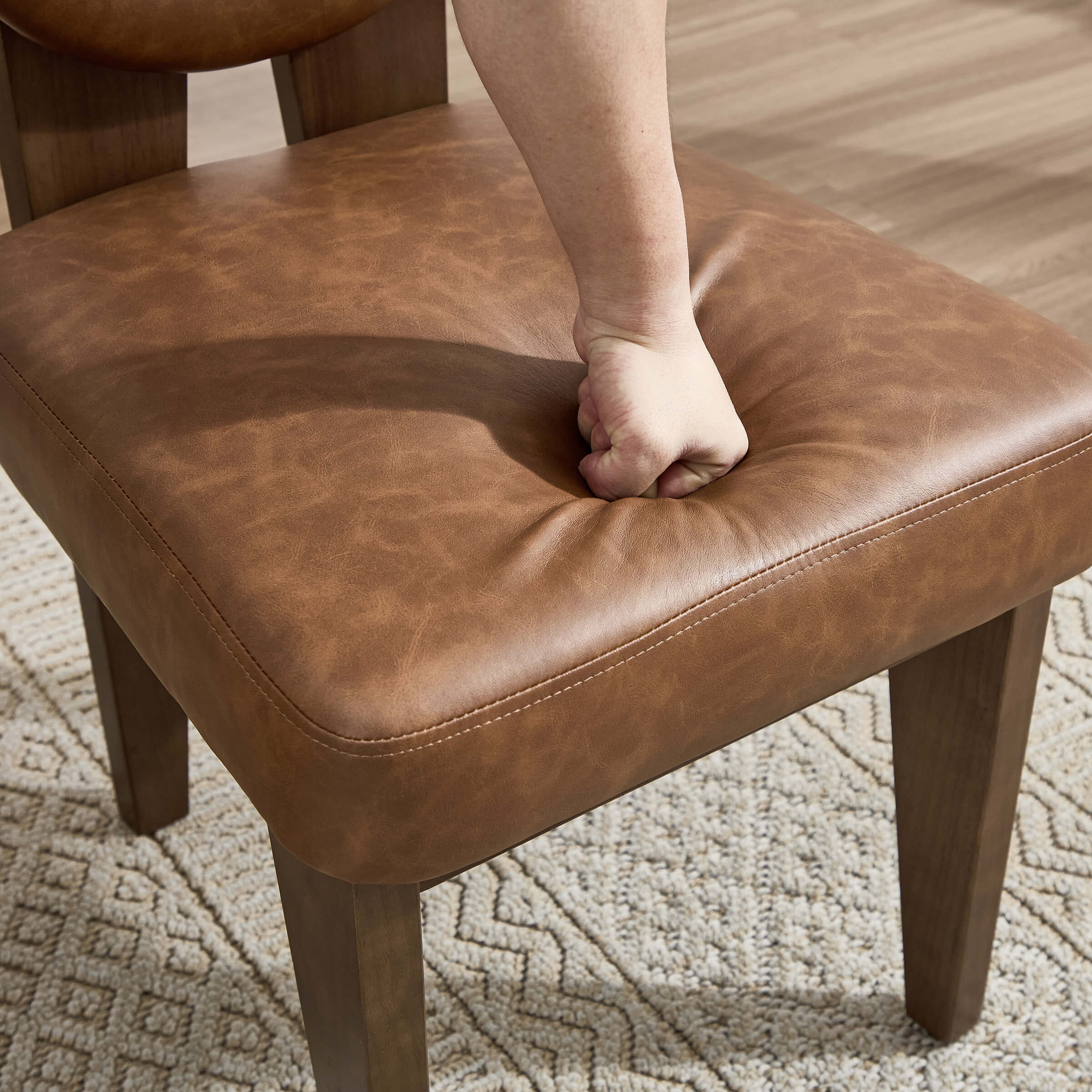 Mid-Century Modern Walnut Dining Chairs Set of 2 - 10090DC - Image 22