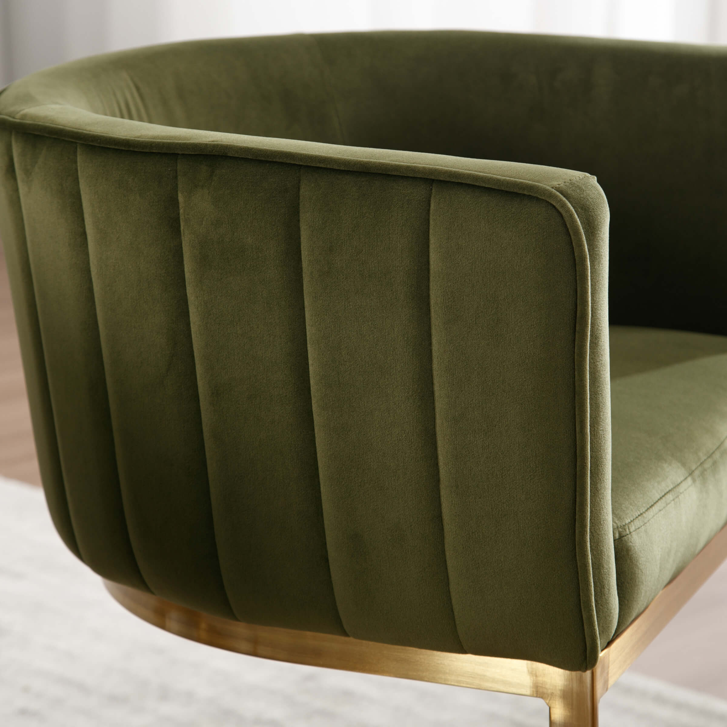 Upholstered Barrel Dining Chairs Set of 2 - 7067DC - Image 12