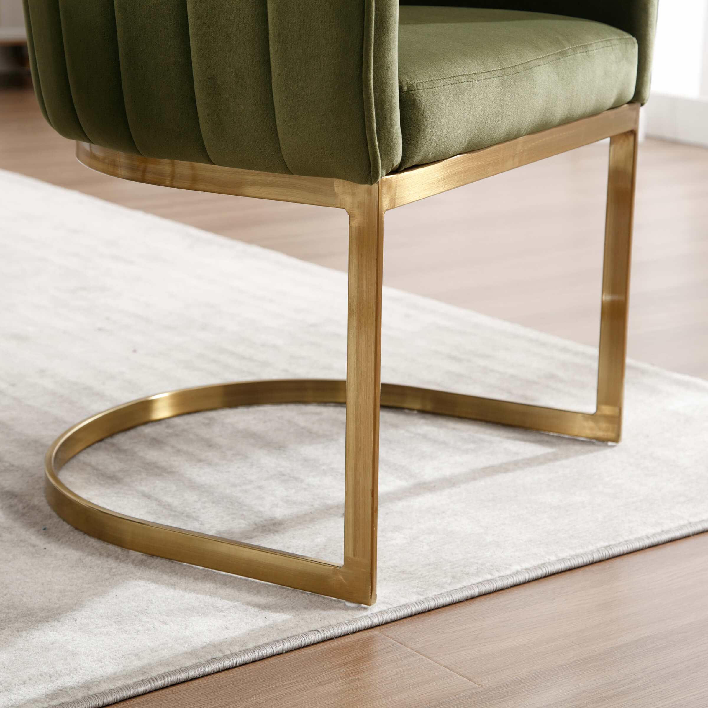 Upholstered Barrel Dining Chairs Set of 2 - 7067DC - Image 14