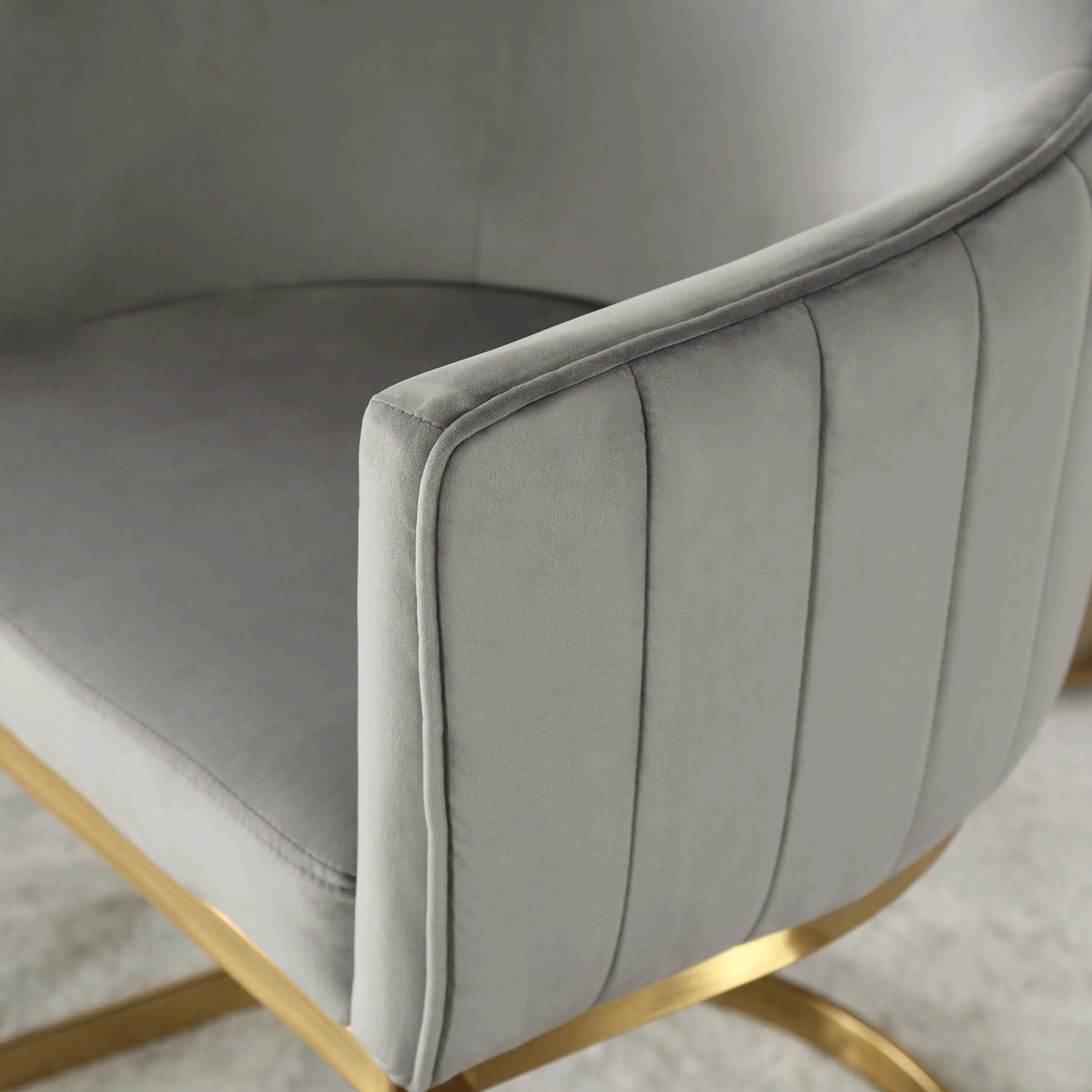 Upholstered Barrel Dining Chairs Set of 2 - 7067DC - Image 27