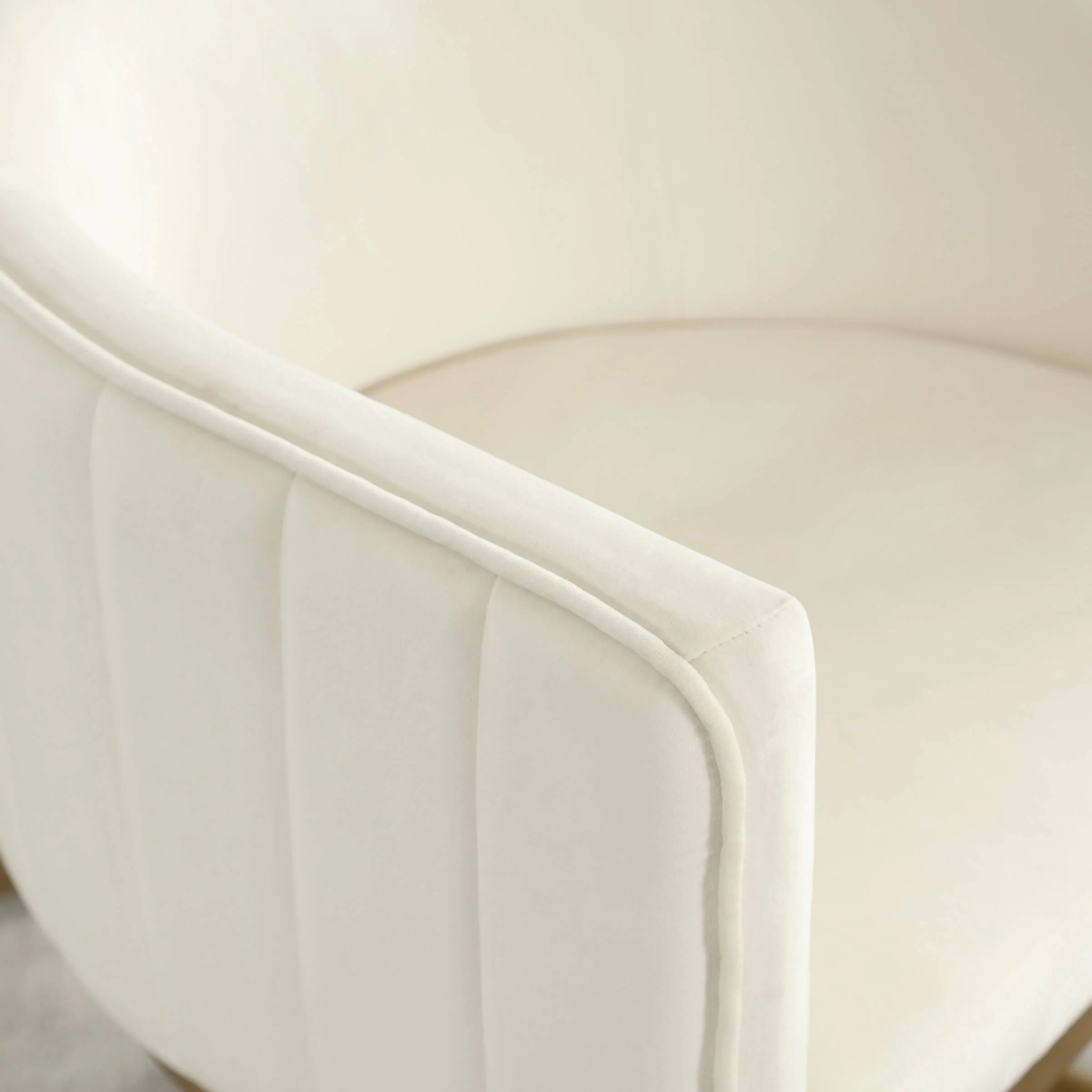 Upholstered Barrel Dining Chairs Set of 2 - 7067DC - Image 5