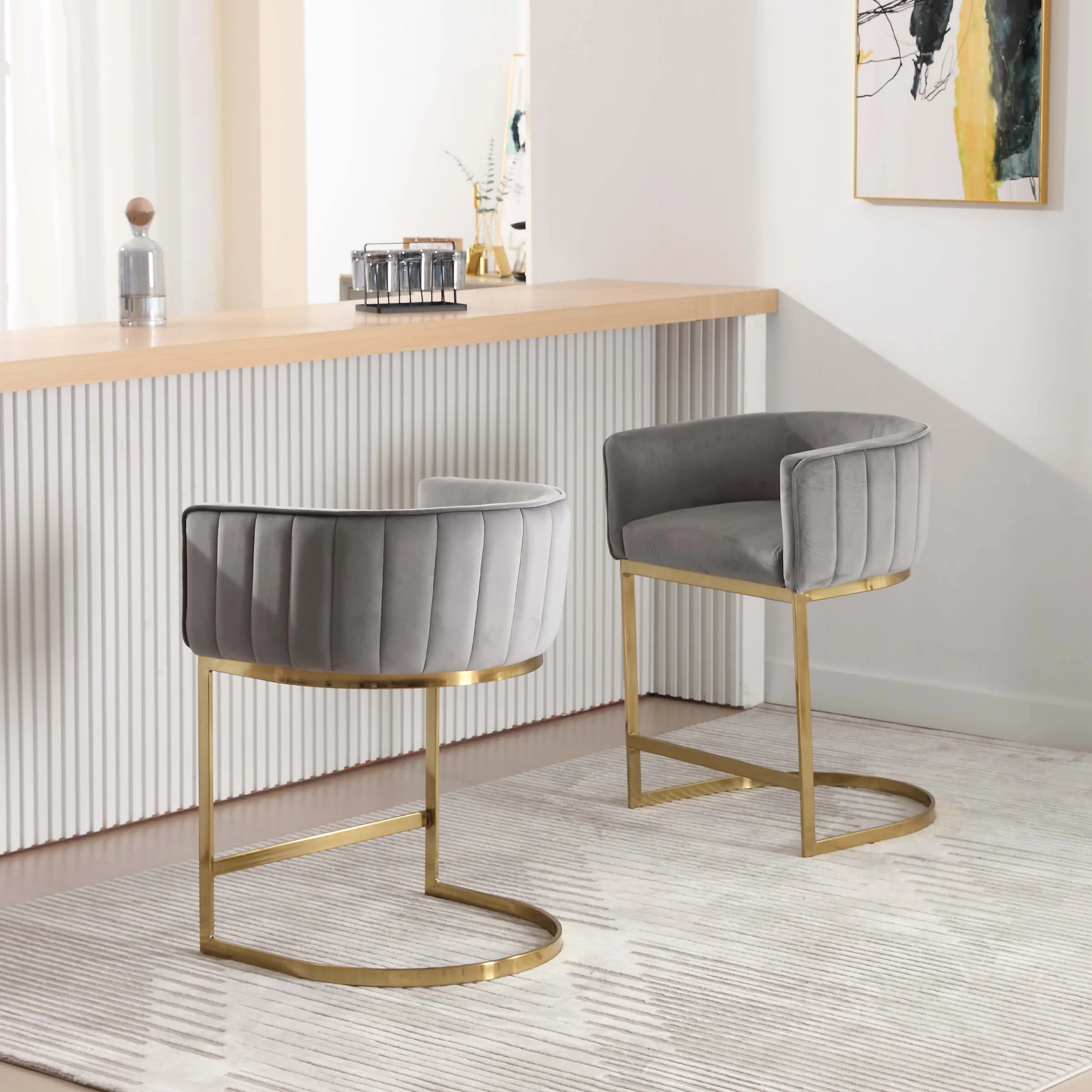 Modern Counter Height Bar Stools 1 PCS - 6067CS - Image 12