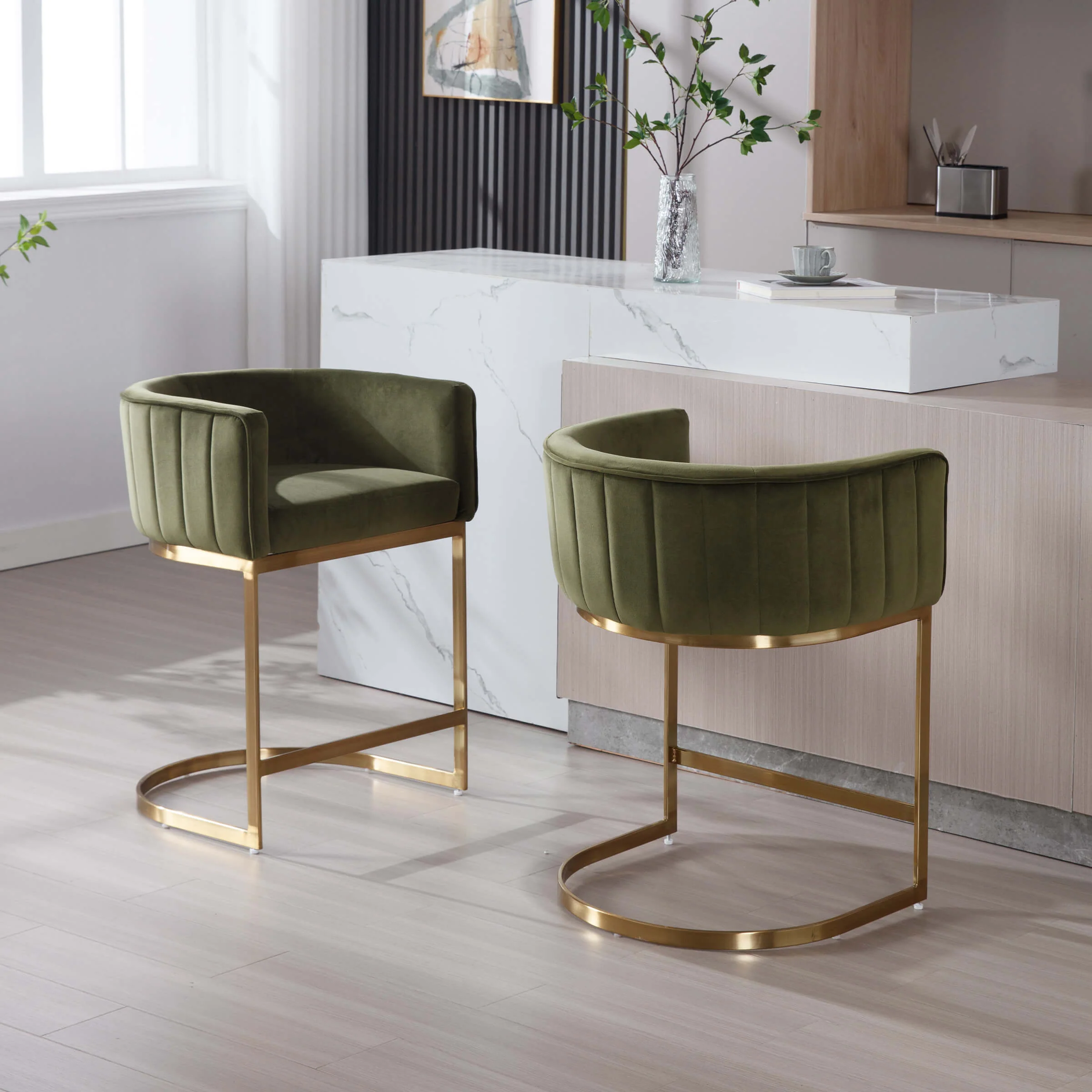 Modern Counter Height Bar Stools 1 PCS - 6067CS - Image 21