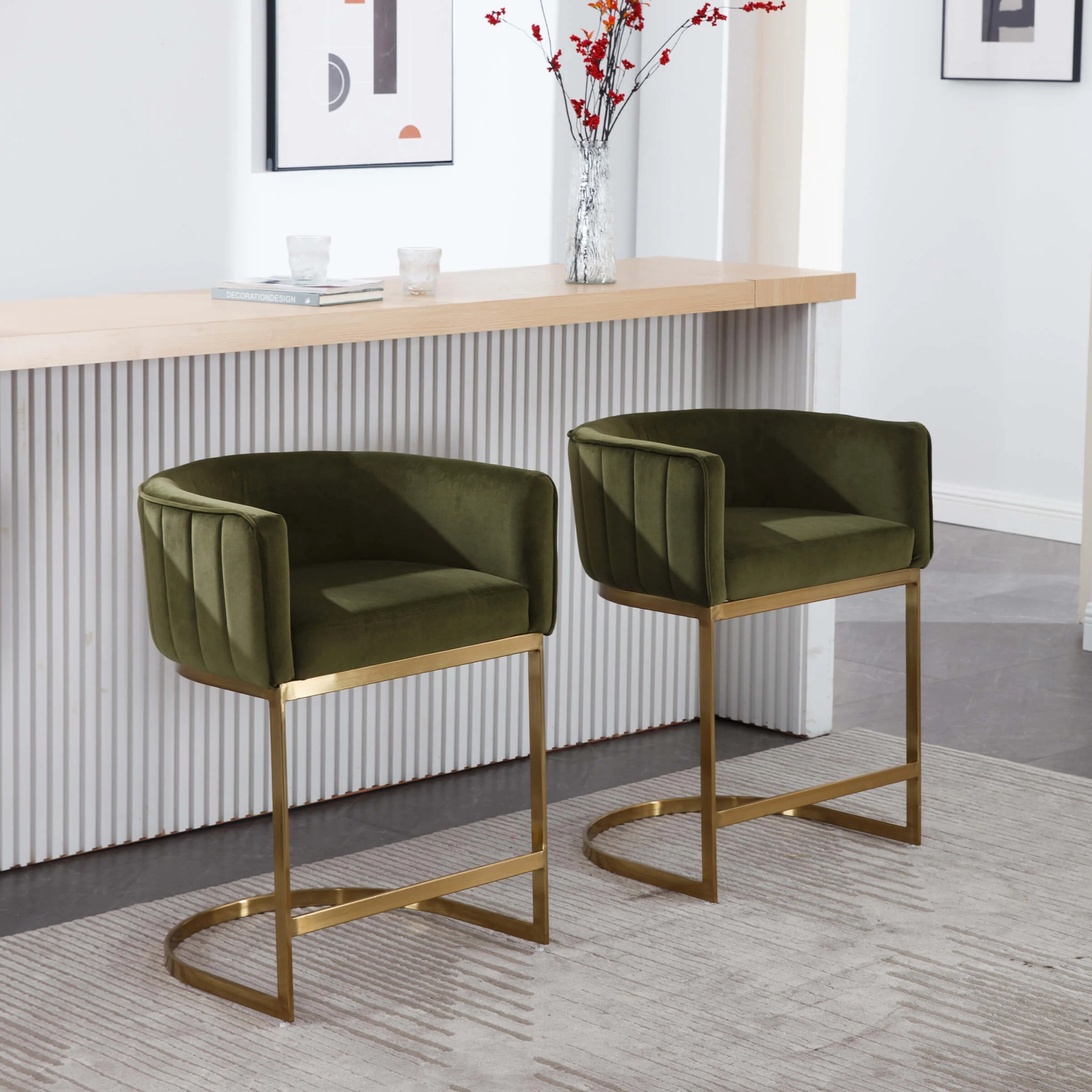 Modern Counter Height Bar Stools 1 PCS - 6067CS - Image 22