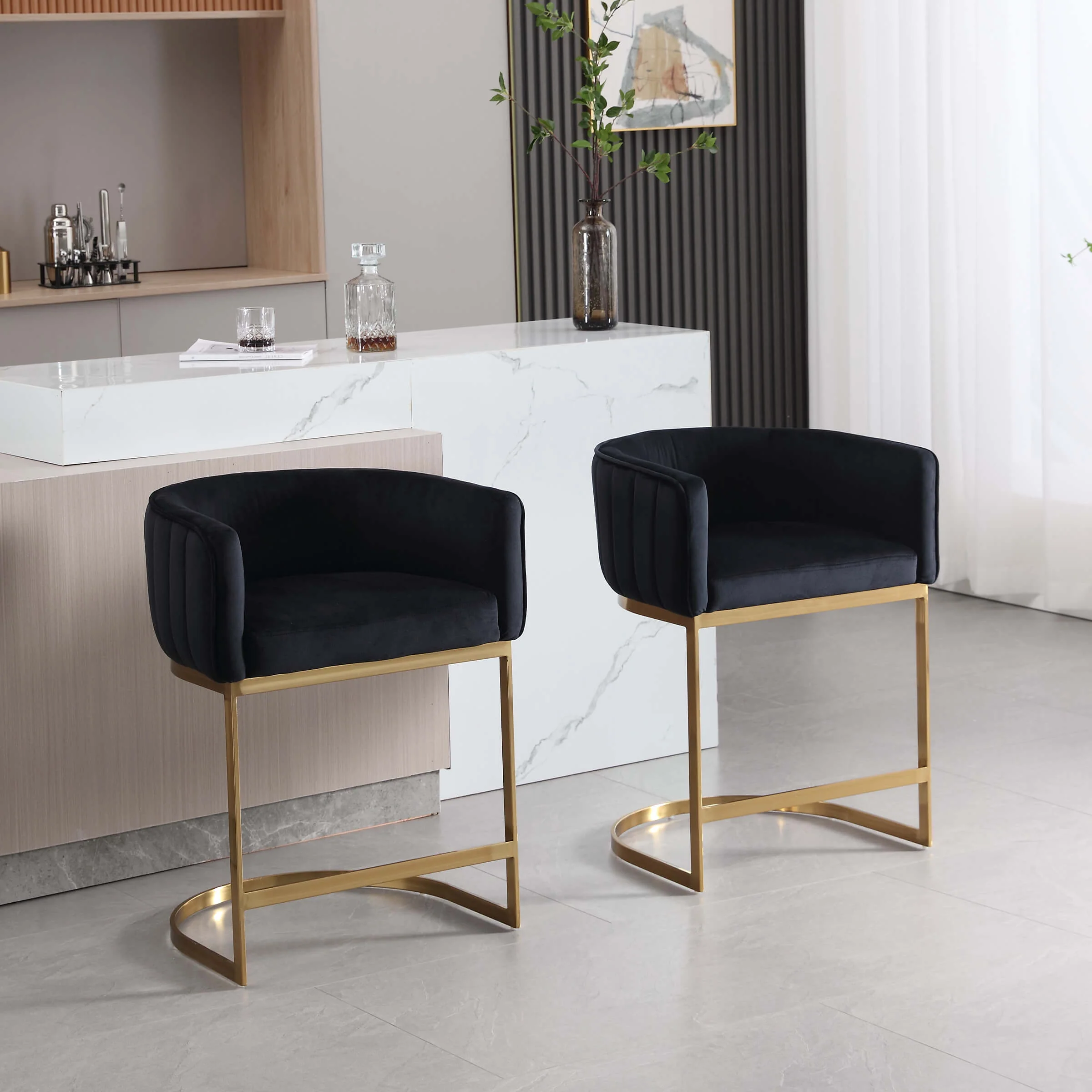 Modern Counter Height Bar Stools 1 PCS - 6067CS - Image 30