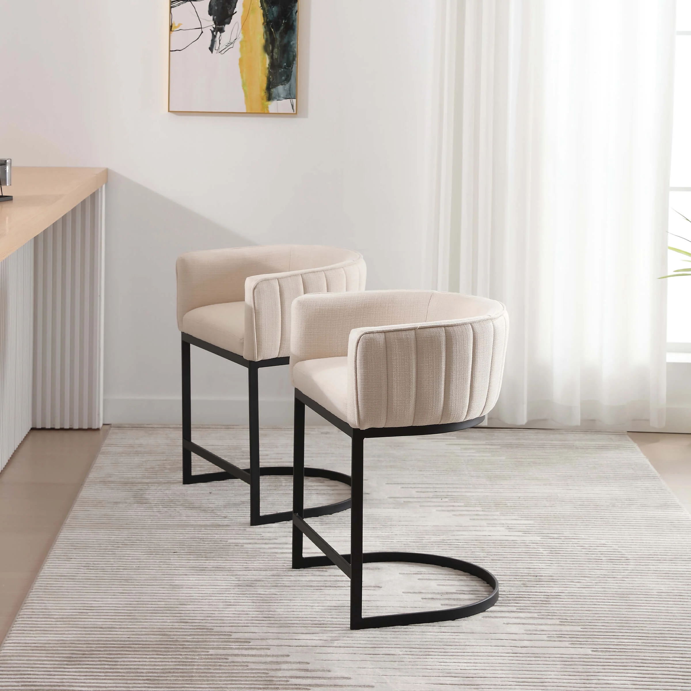 Modern Counter Height Bar Stools 1 PCS - 6067CS - Image 38
