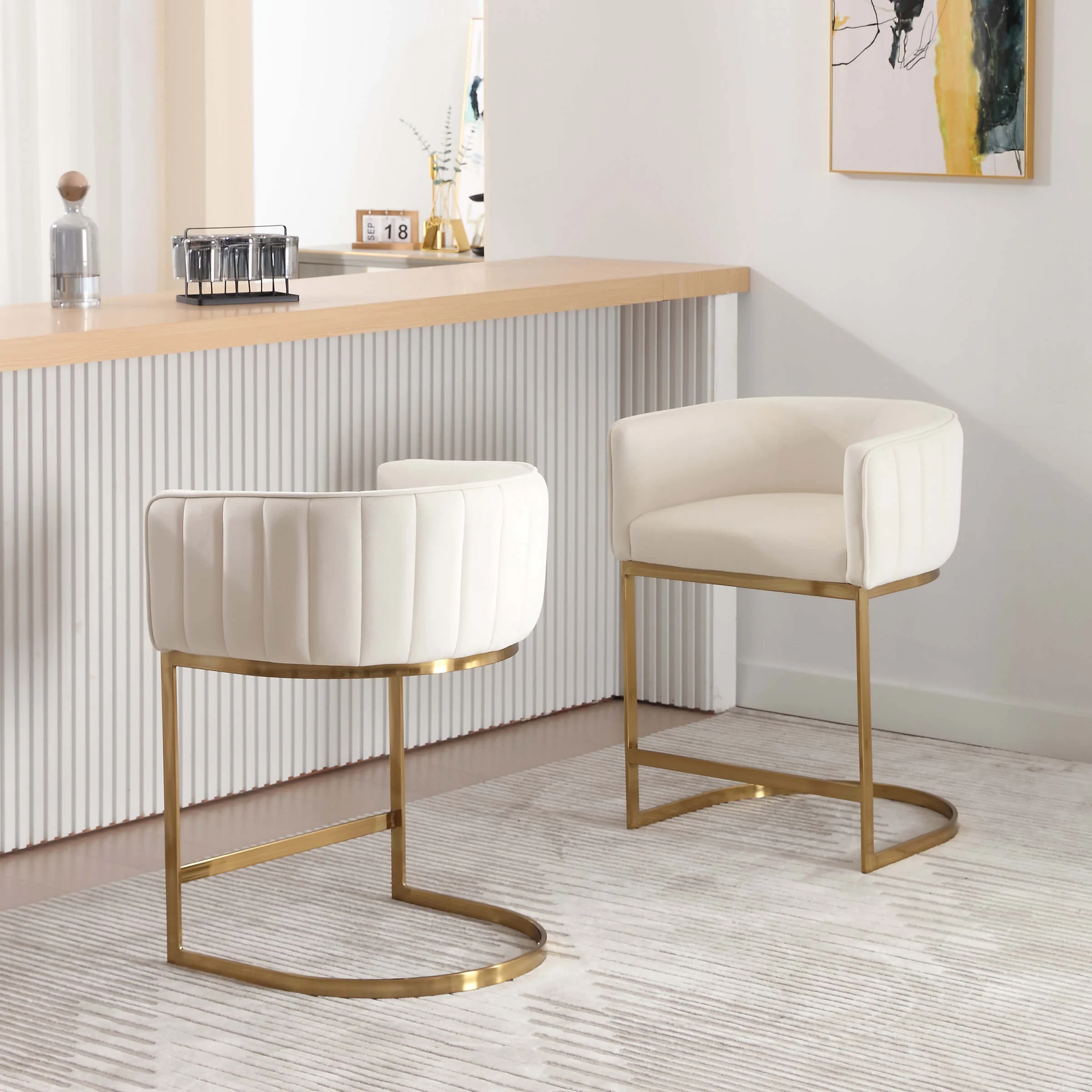 Modern Counter Height Bar Stools 1 PCS - 6067CS - Image 4