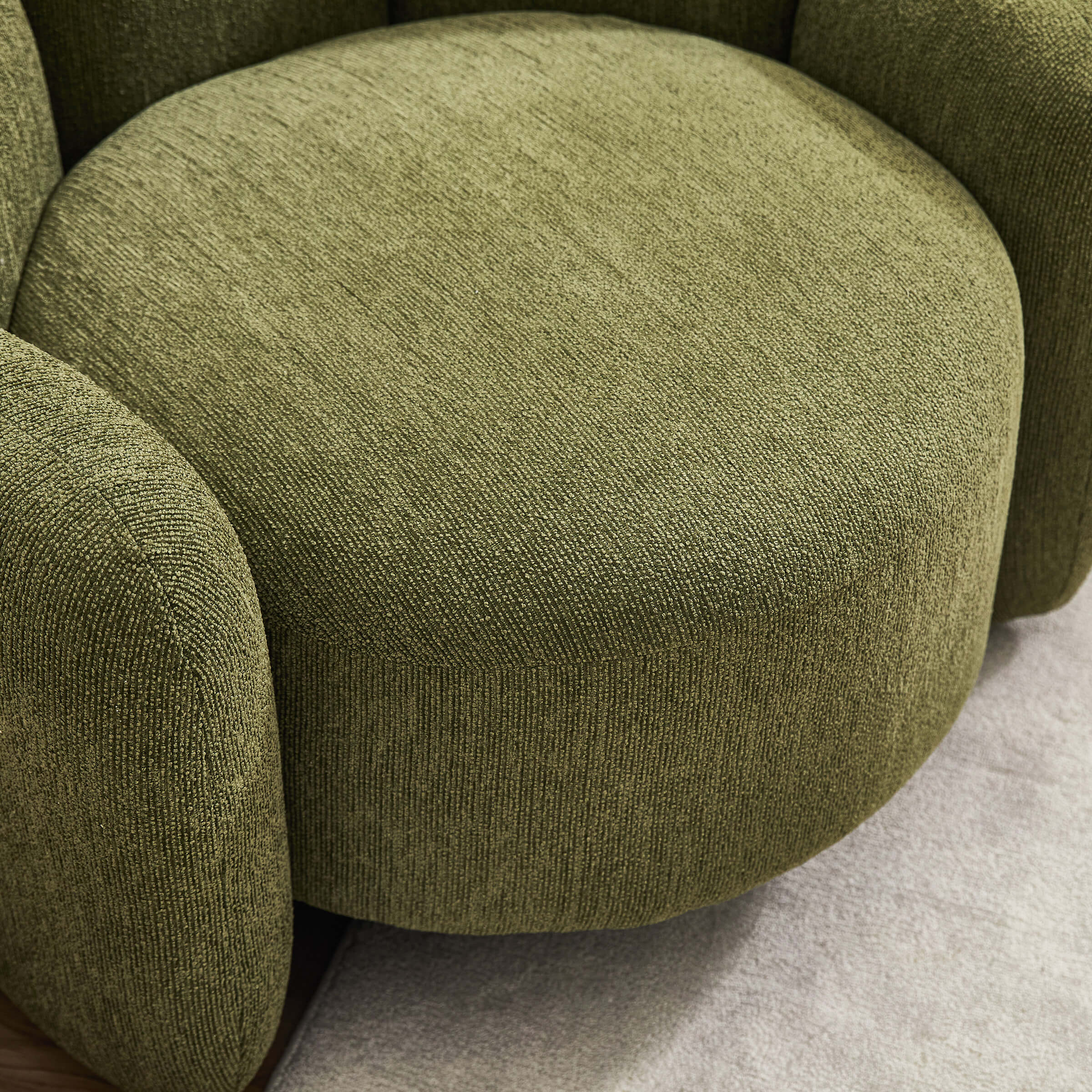 Scandinavian Style Upholstered Barrel Chair - 6629AC - Image 10