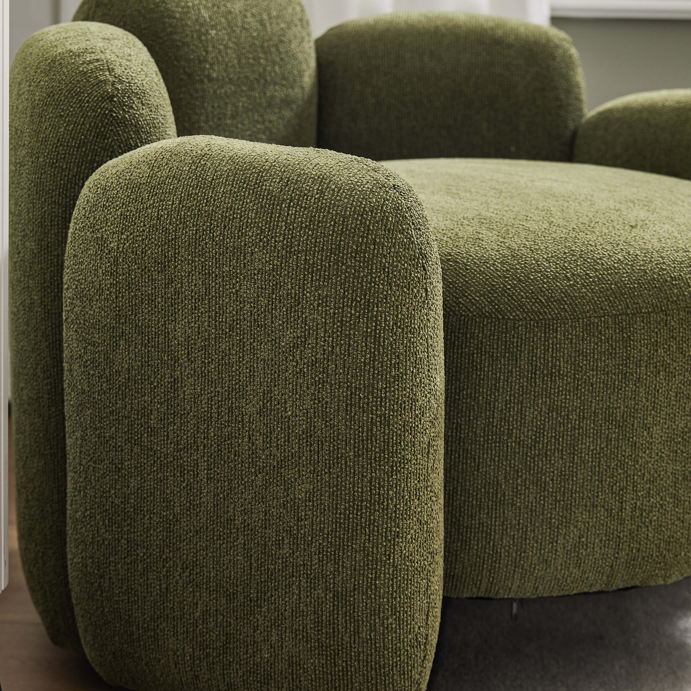 Scandinavian Style Upholstered Barrel Chair - 6629AC - Image 11
