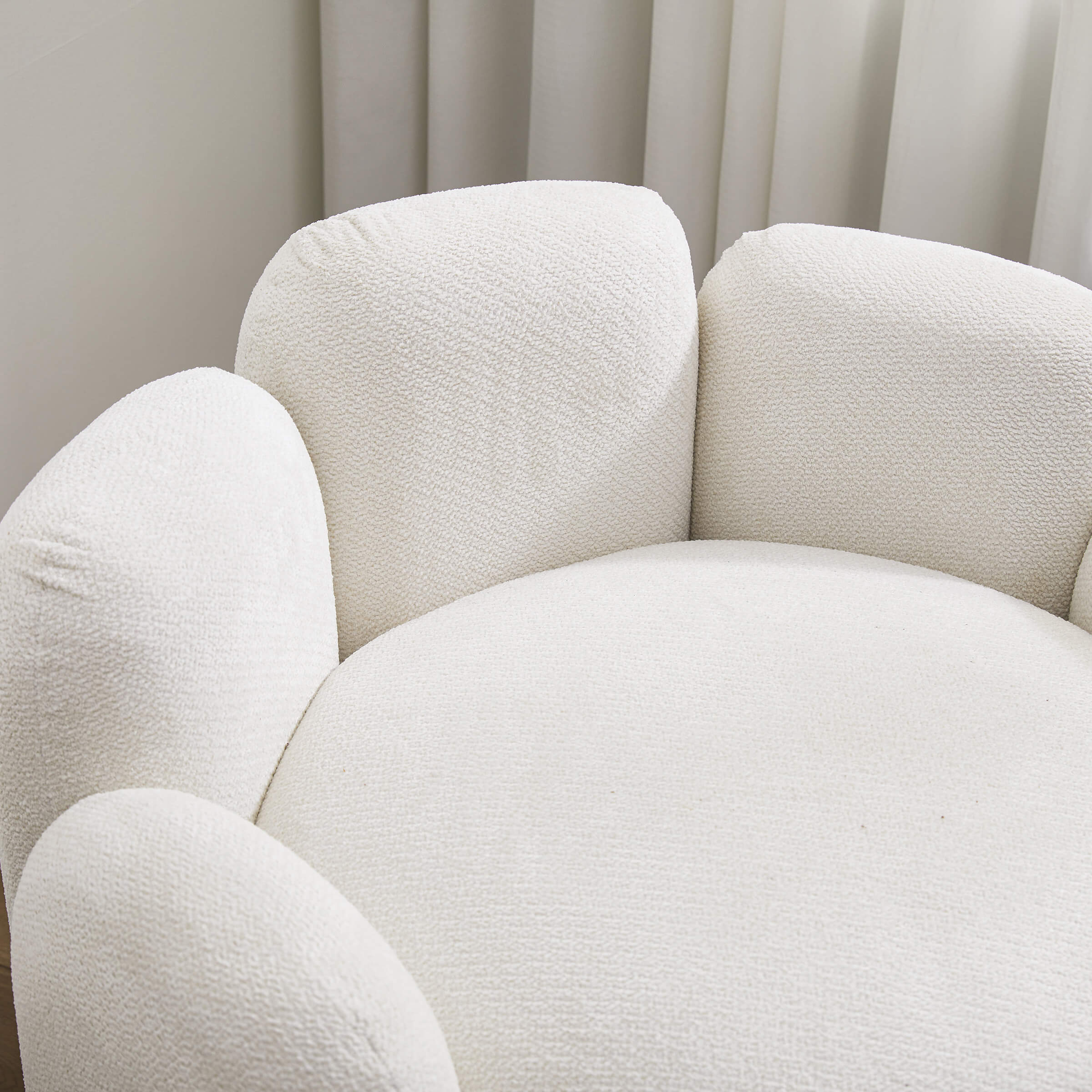 Scandinavian Style Upholstered Barrel Chair - 6629AC - Image 15