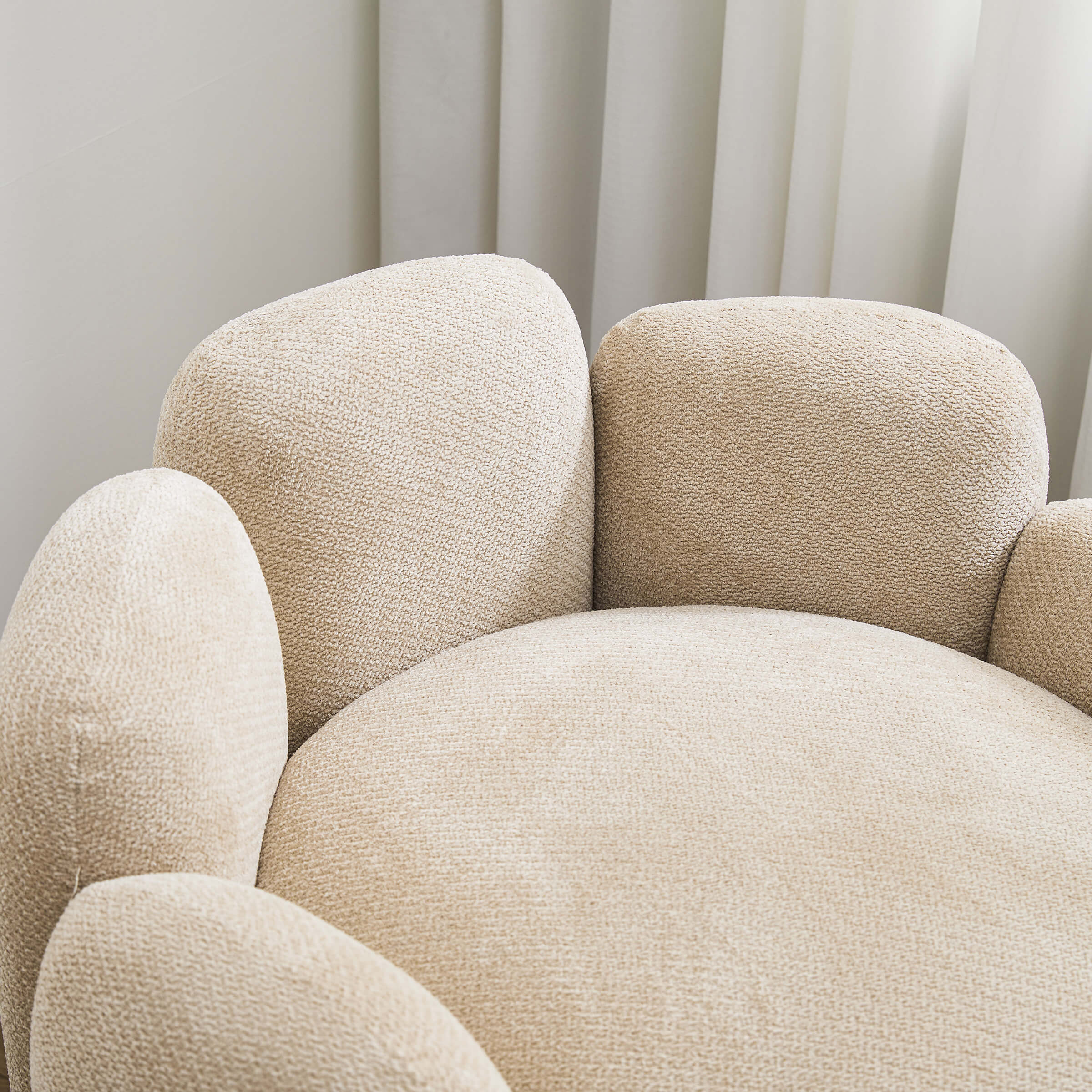 Scandinavian Style Upholstered Barrel Chair - 6629AC - Image 3
