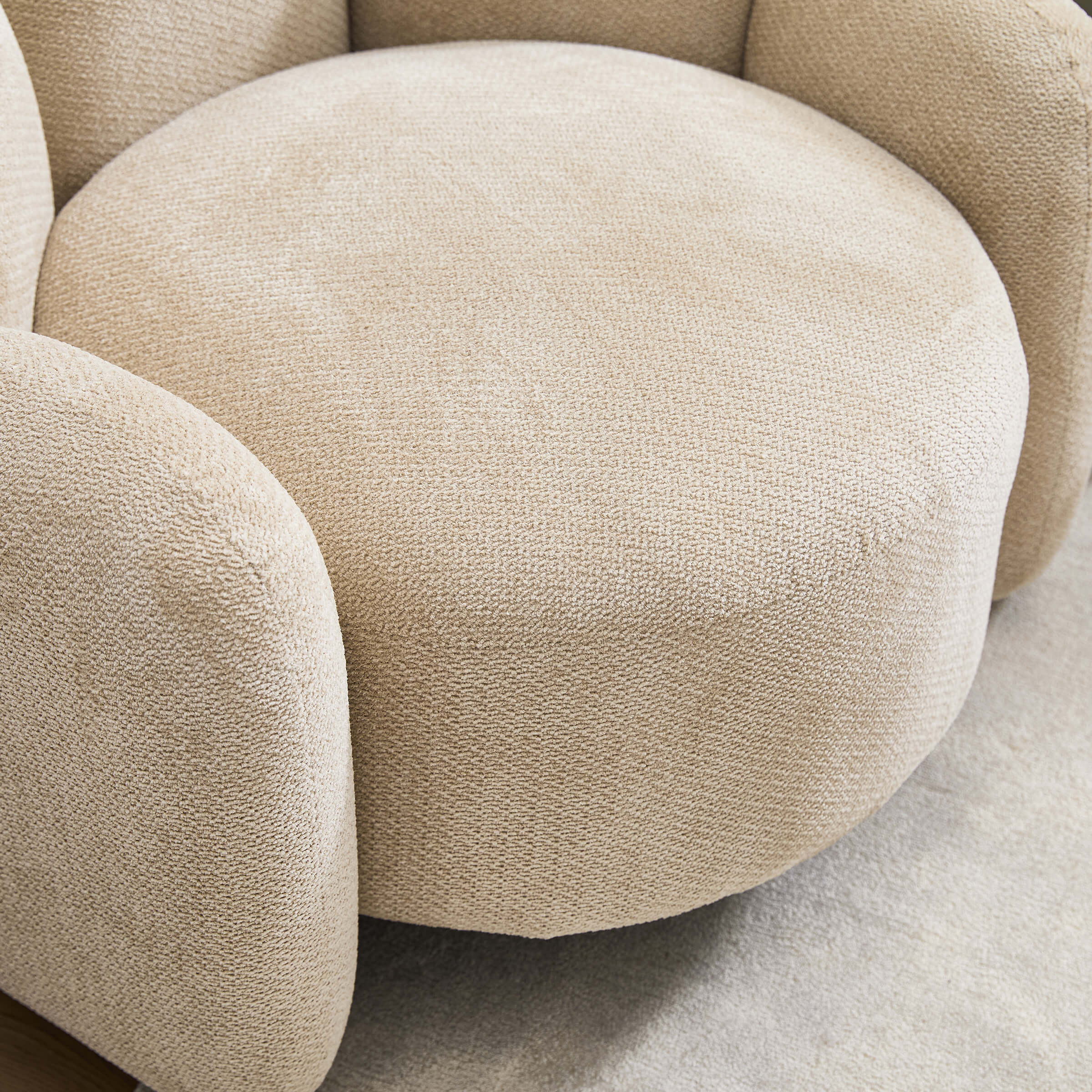 Scandinavian Style Upholstered Barrel Chair - 6629AC - Image 4