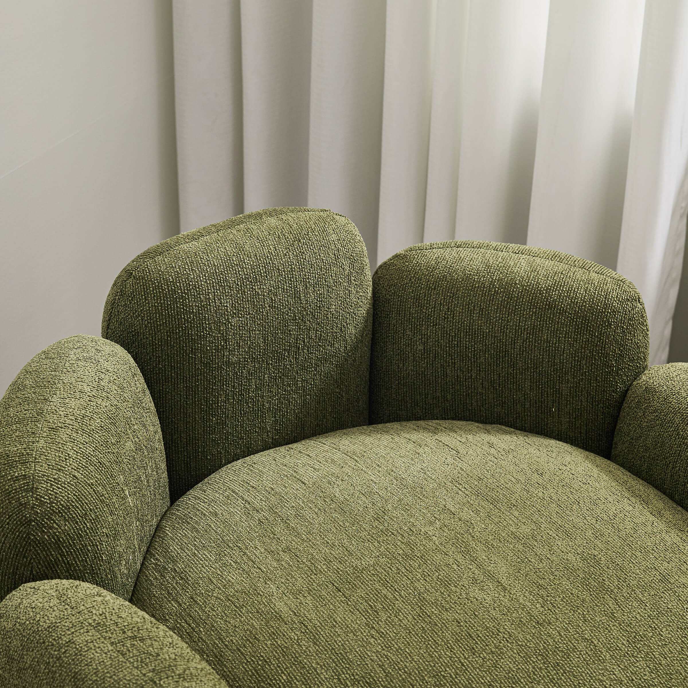 Scandinavian Style Upholstered Barrel Chair - 6629AC - Image 9