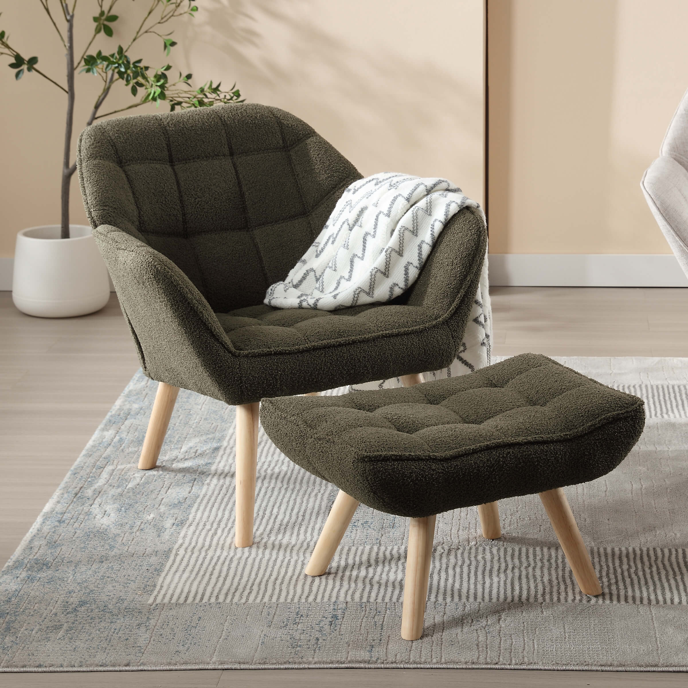 Accent Chair with Ottoman - 8904AO - Image 10