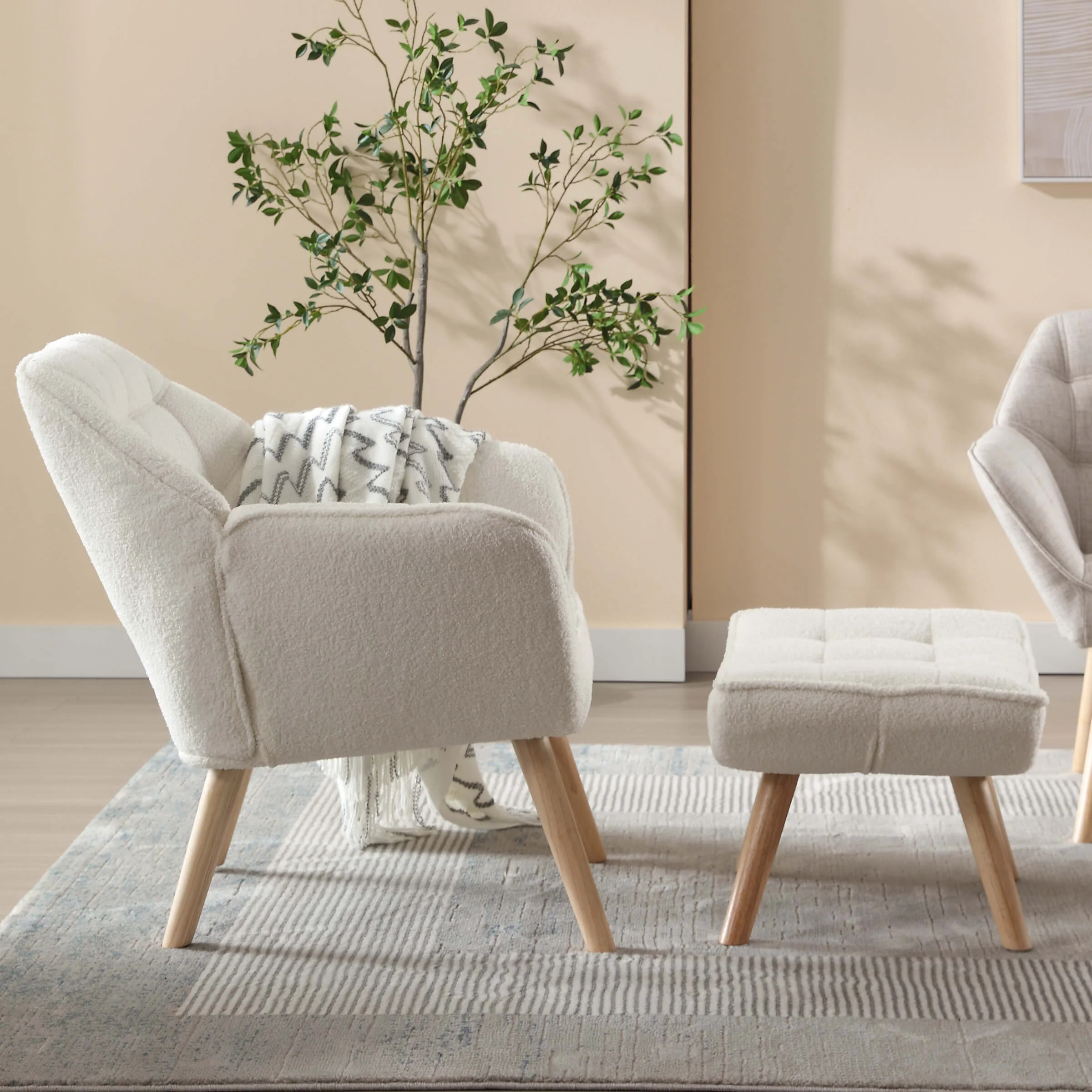 Accent Chair with Ottoman - 8904AO - Image 2