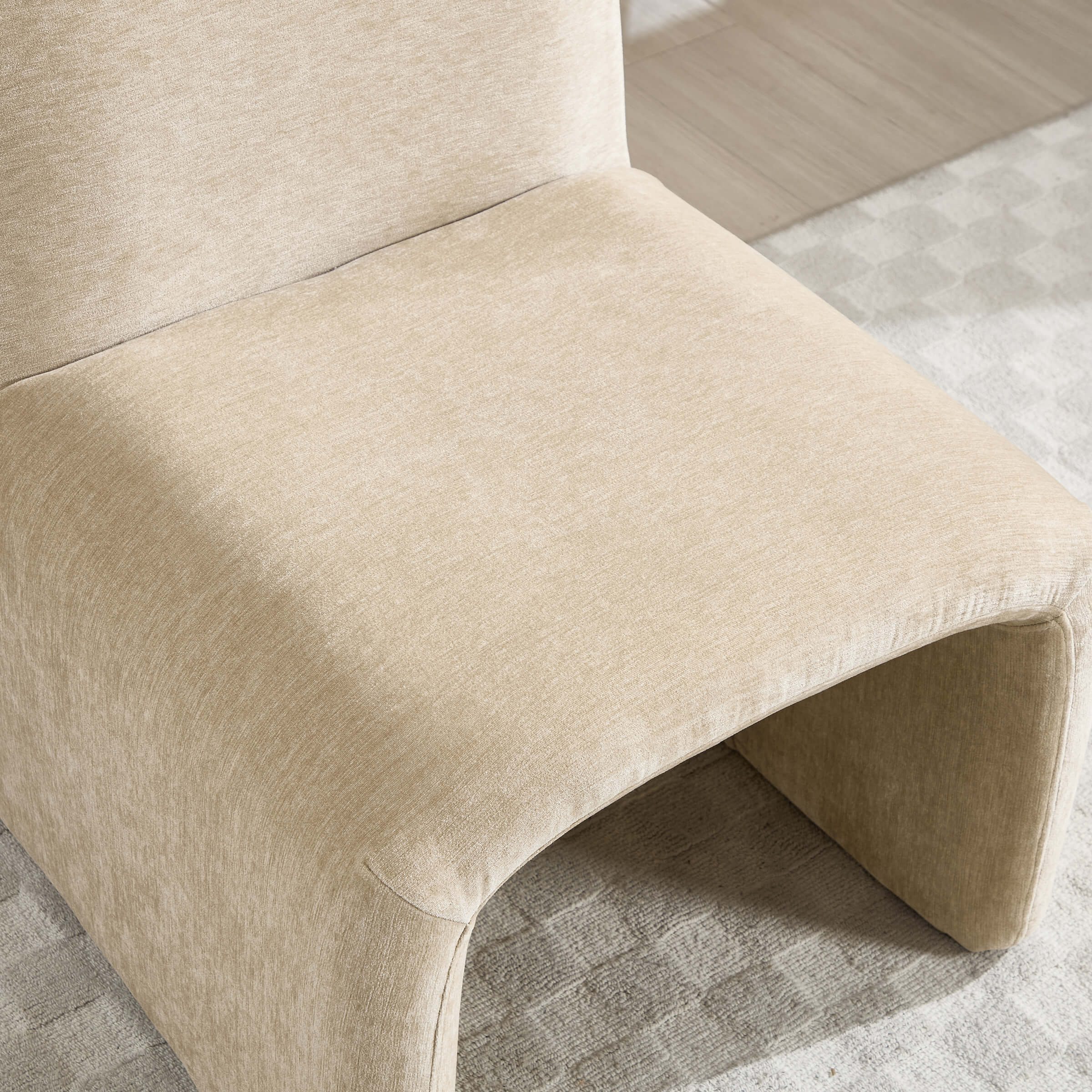 Chenille Accent Chair with Ottoman - 5010AO - Image 12