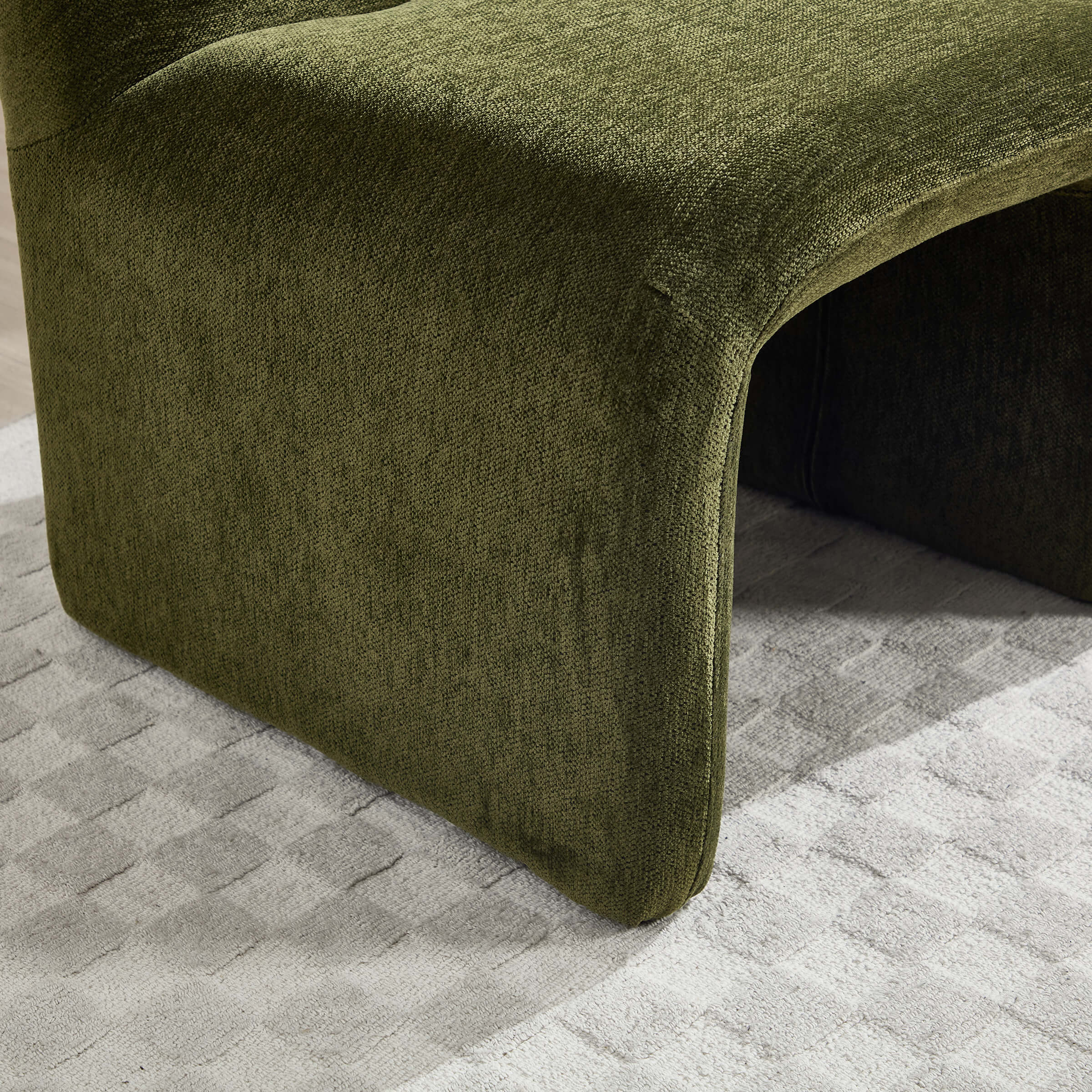 Chenille Accent Chair with Ottoman - 5010AO - Image 23