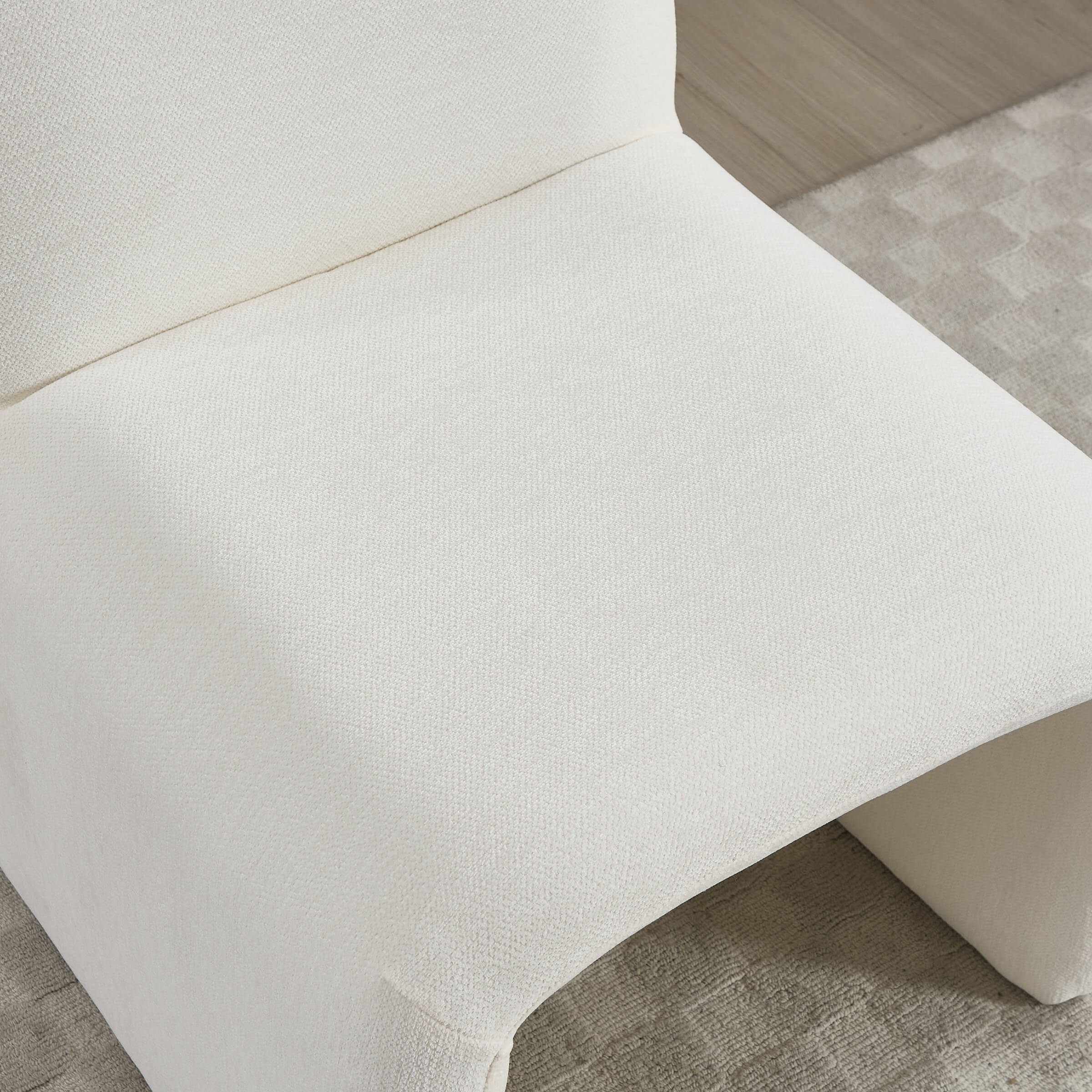 Chenille Accent Chair with Ottoman - 5010AO - Image 4
