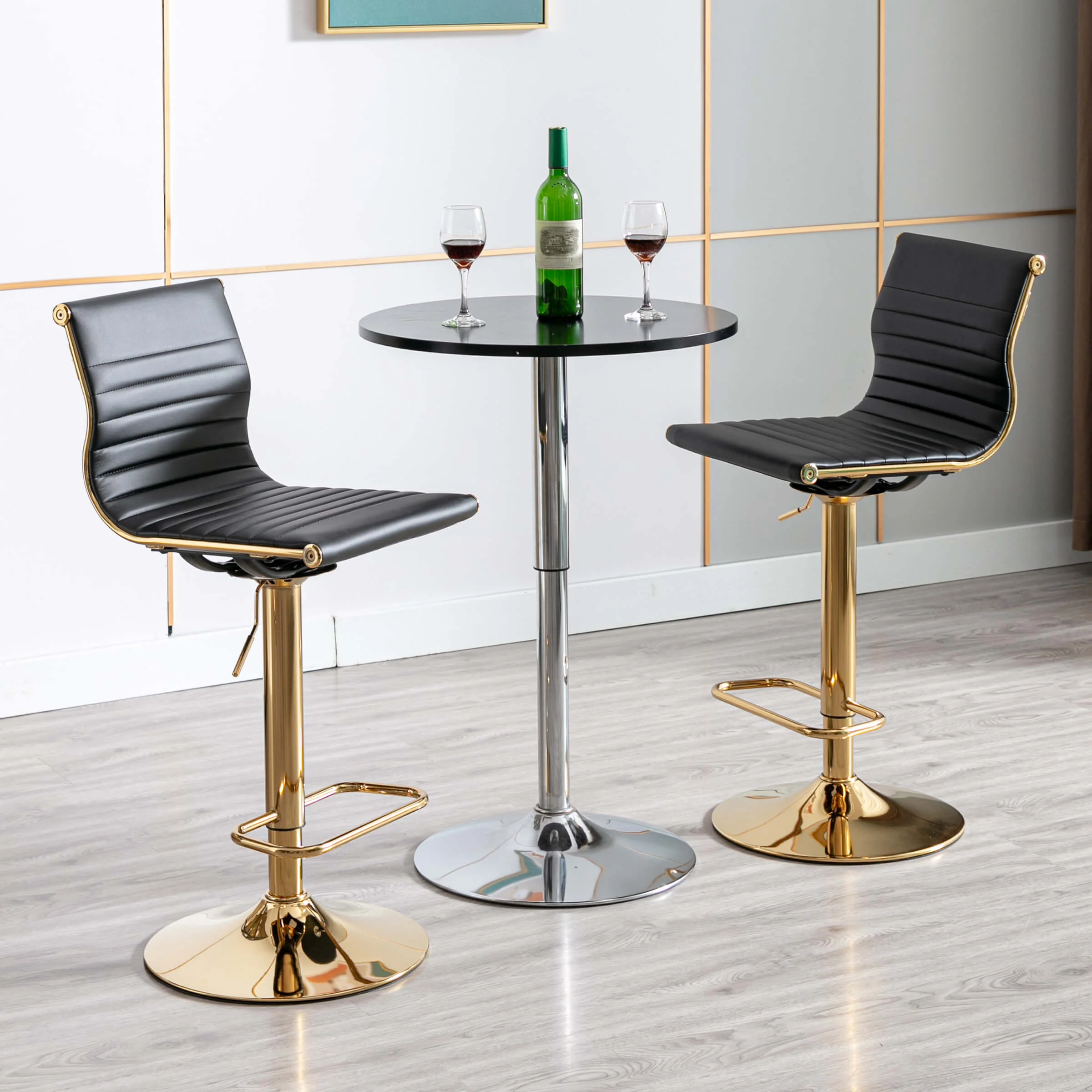 Swivel Adjustable Height Bar Stools Set of 2 - X417AB - Image 11