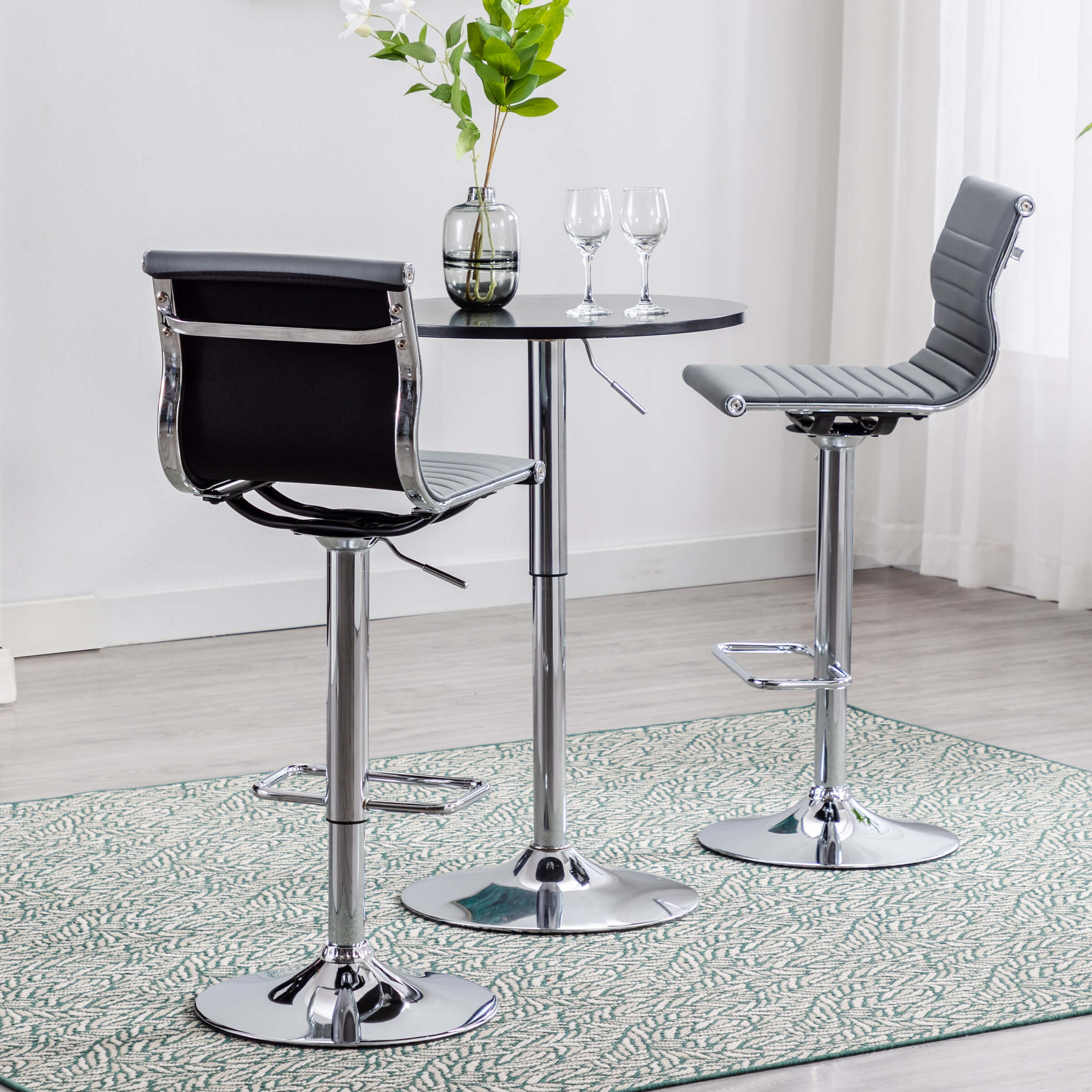 Swivel Adjustable Height Bar Stools Set of 2 - X417AB - Image 18