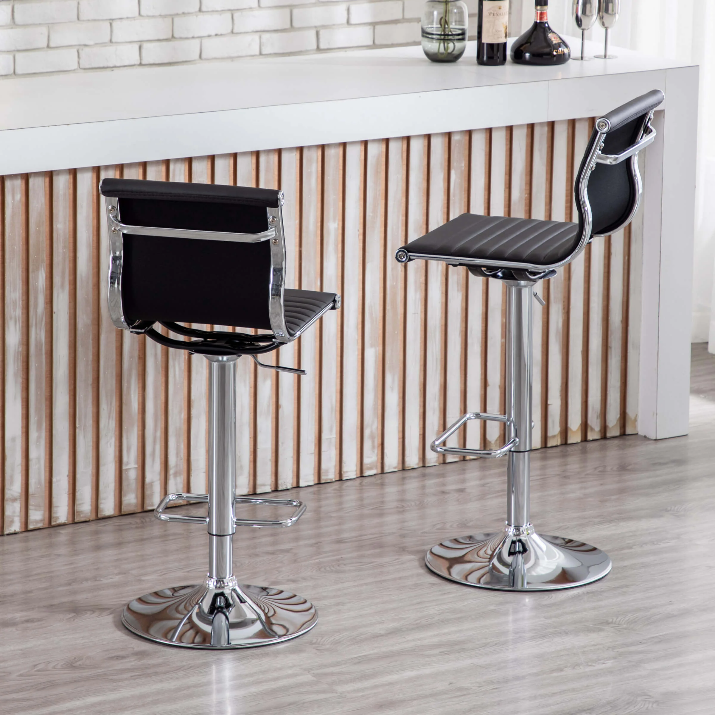 Swivel Adjustable Height Bar Stools Set of 2 - X417AB - Image 27