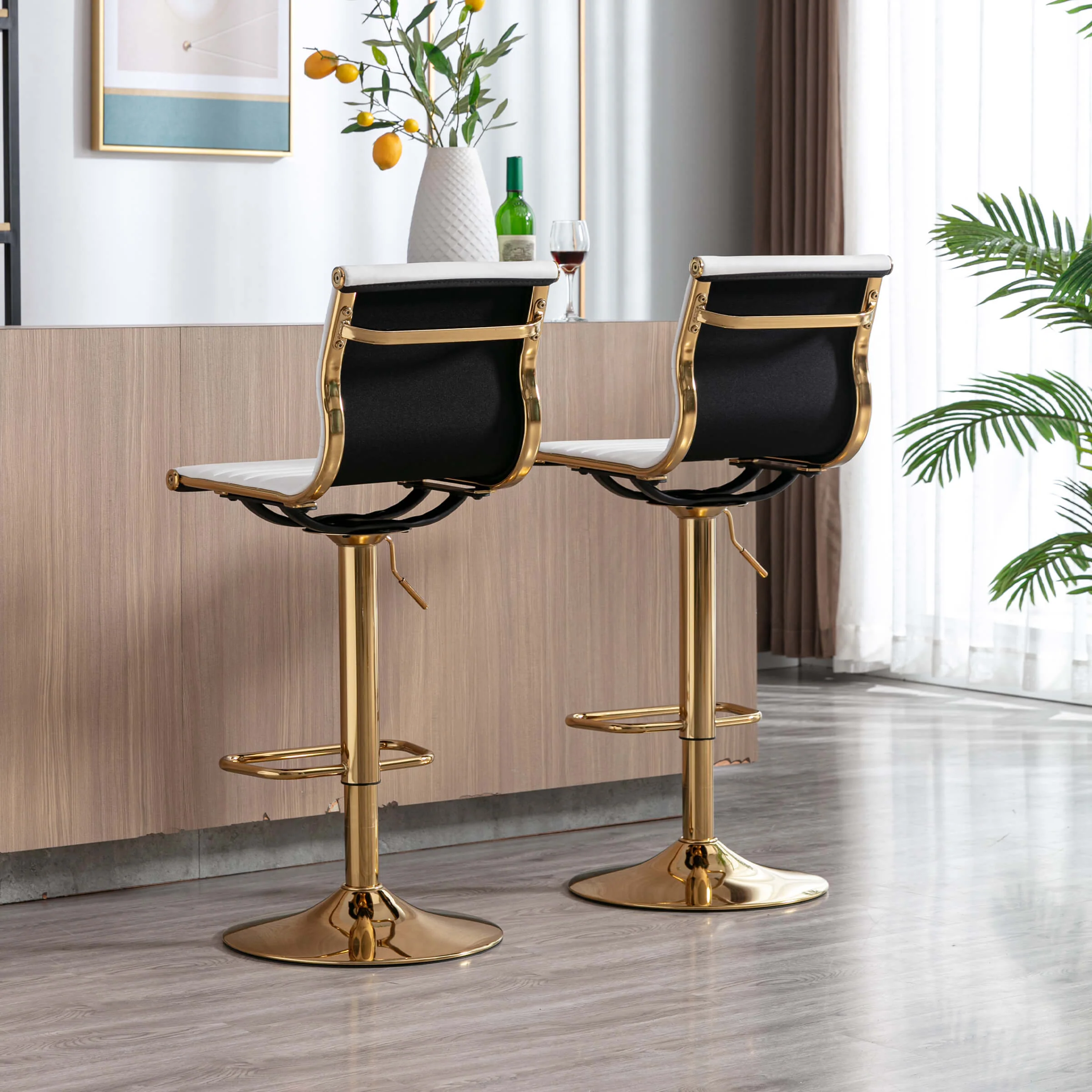Swivel Adjustable Height Bar Stools Set of 2 - X417AB - Image 34